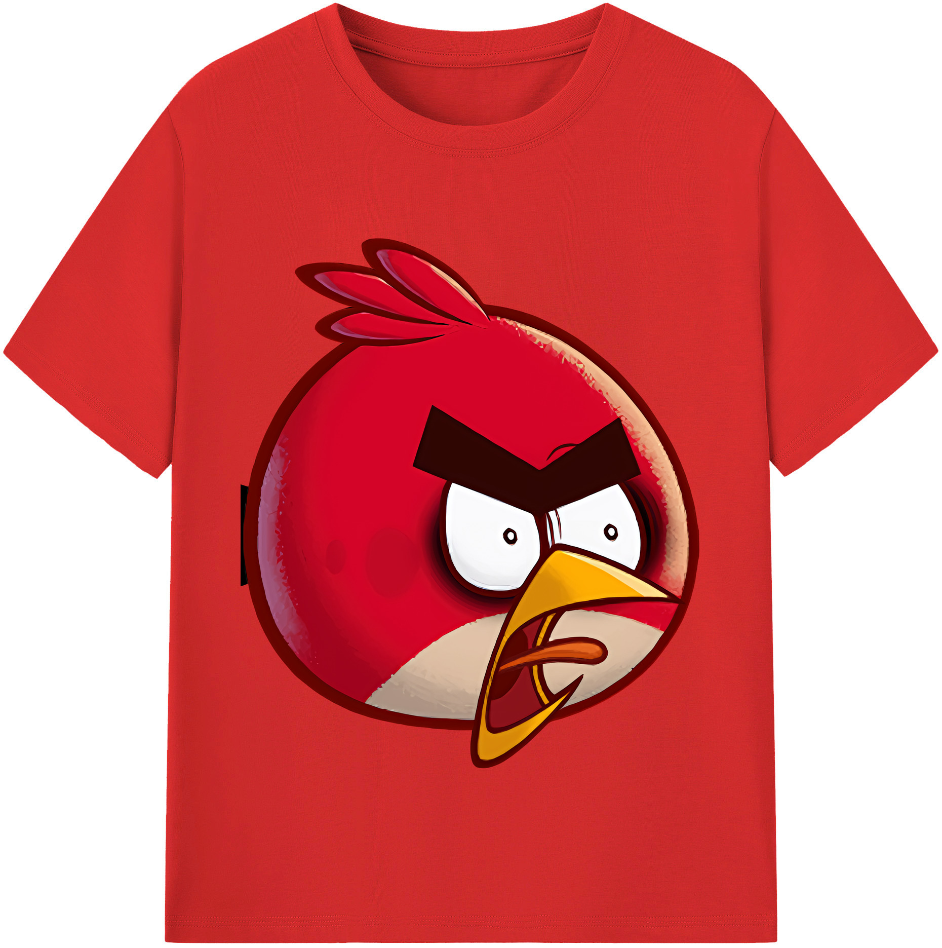 （画像用） Angry Birds アングリーバード レディースカジュアルプリントTシャツ（綿100％）