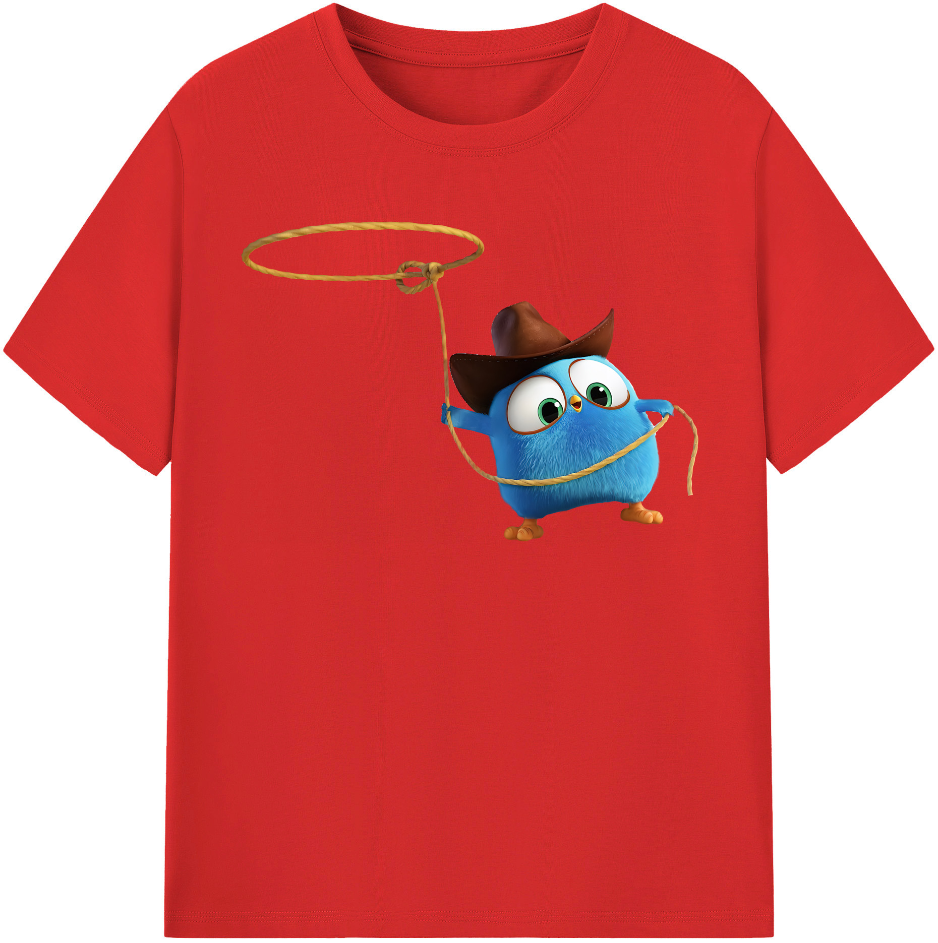 （画像用） Angry Birds アングリーバード レディースカジュアルプリントTシャツ（綿100％）