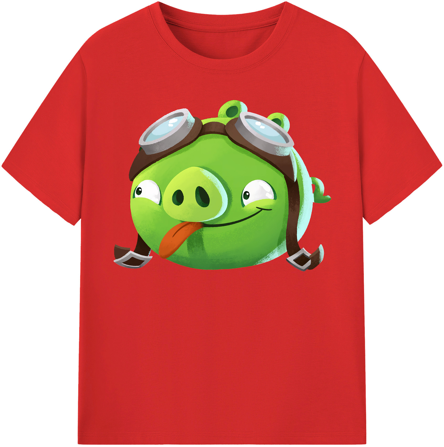（画像用） Angry Birds アングリーバード レディースカジュアルプリントTシャツ（綿100％）