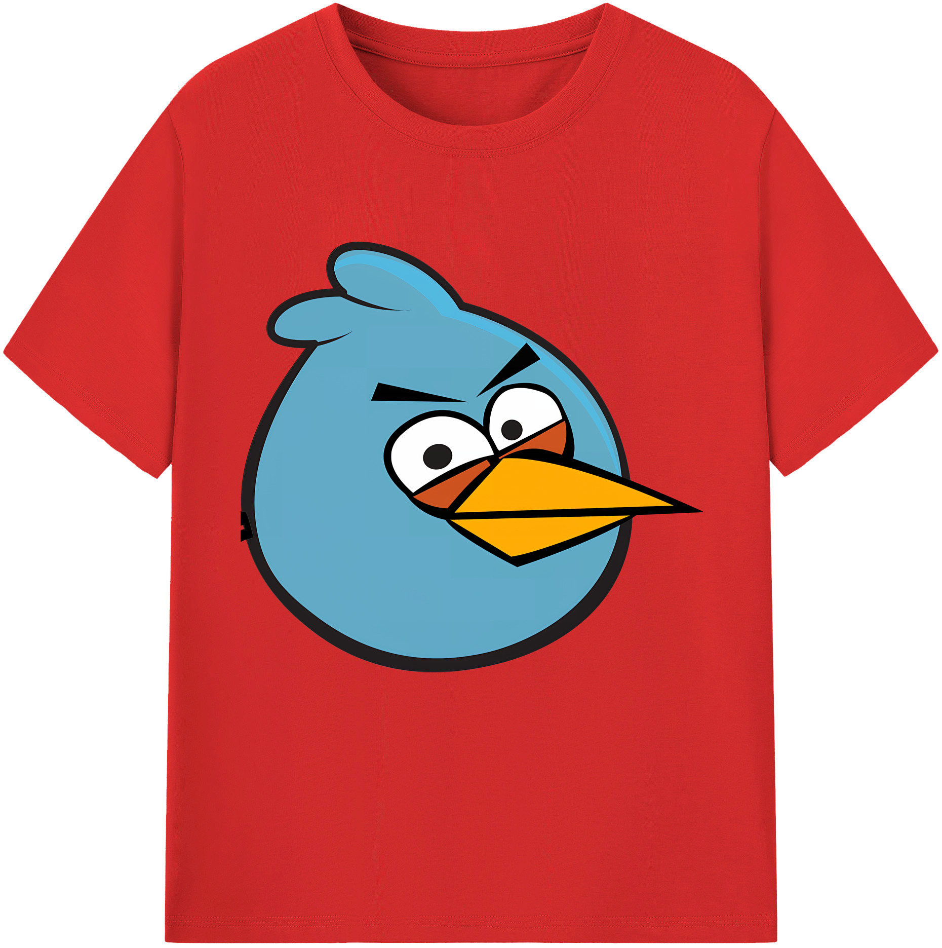（画像用） Angry Birds アングリーバード レディースカジュアルプリントTシャツ（綿100％）