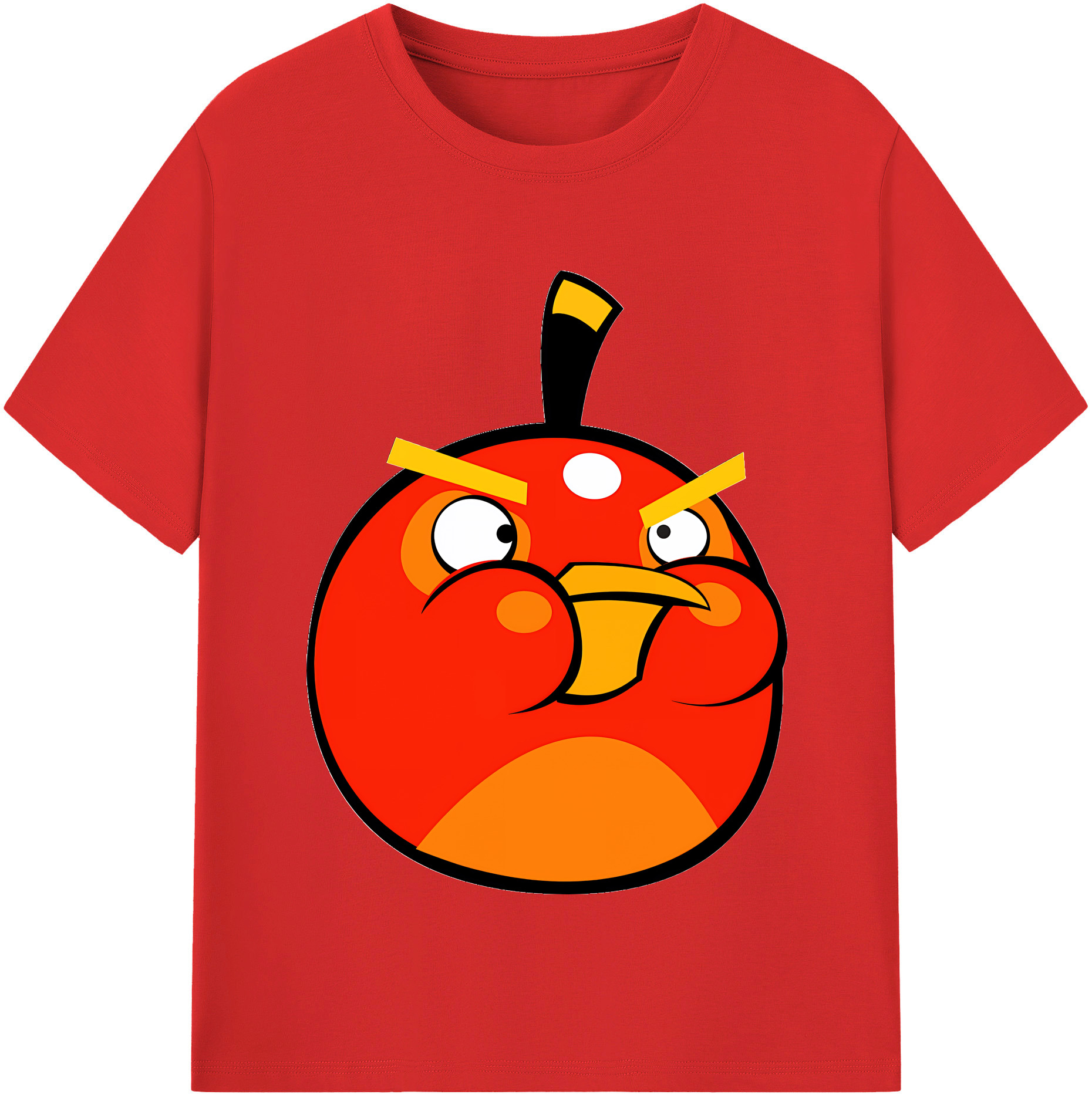 （画像用） Angry Birds アングリーバード レディースカジュアルプリントTシャツ（綿100％）
