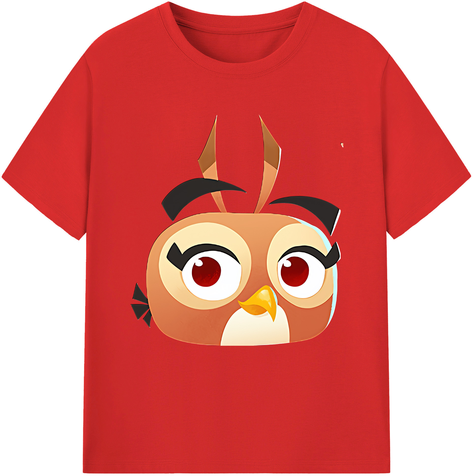 （画像用） Angry Birds アングリーバード レディースカジュアルプリントTシャツ（綿100％）