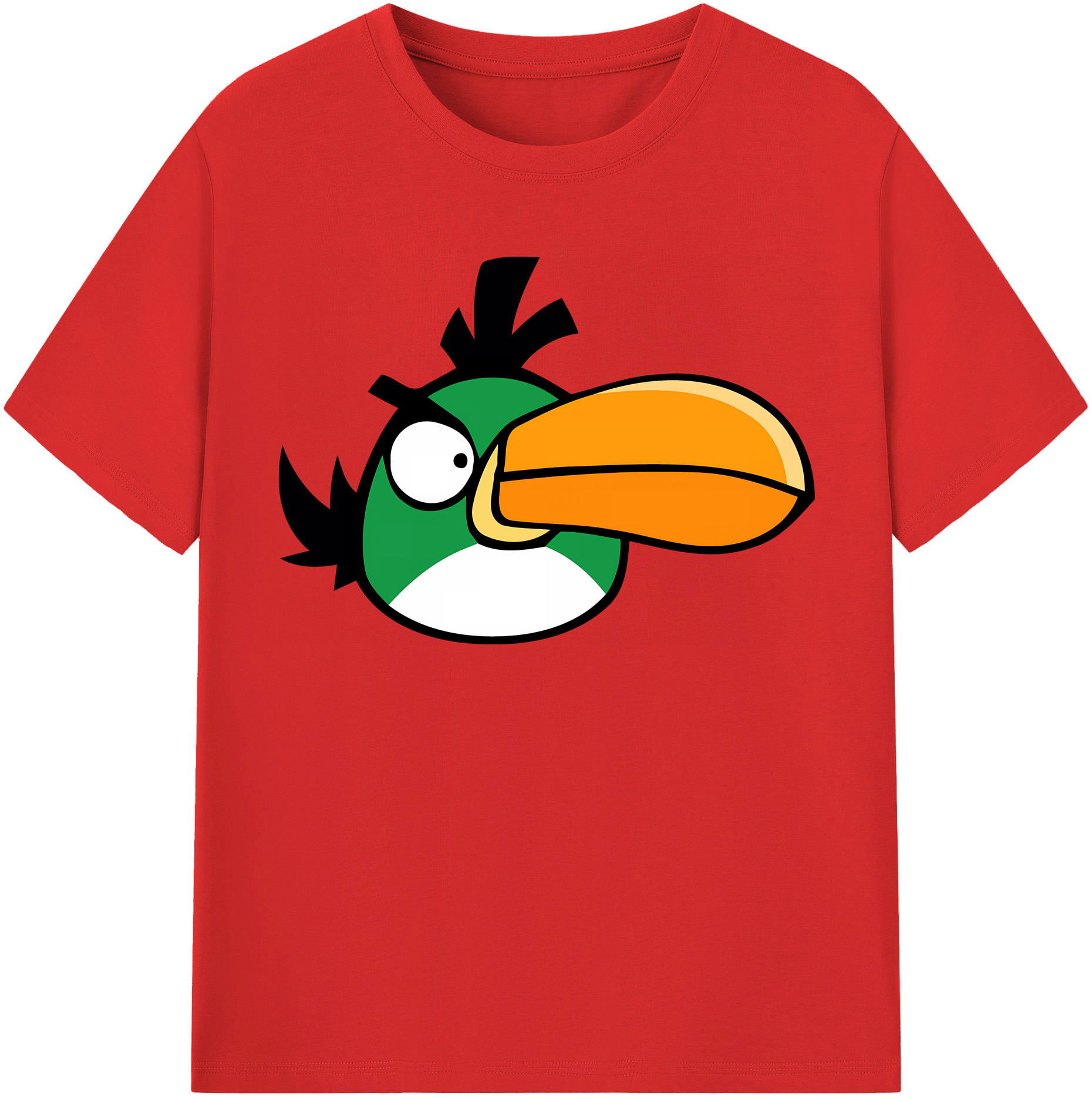 （画像用） Angry Birds アングリーバード レディースカジュアルプリントTシャツ（綿100％）