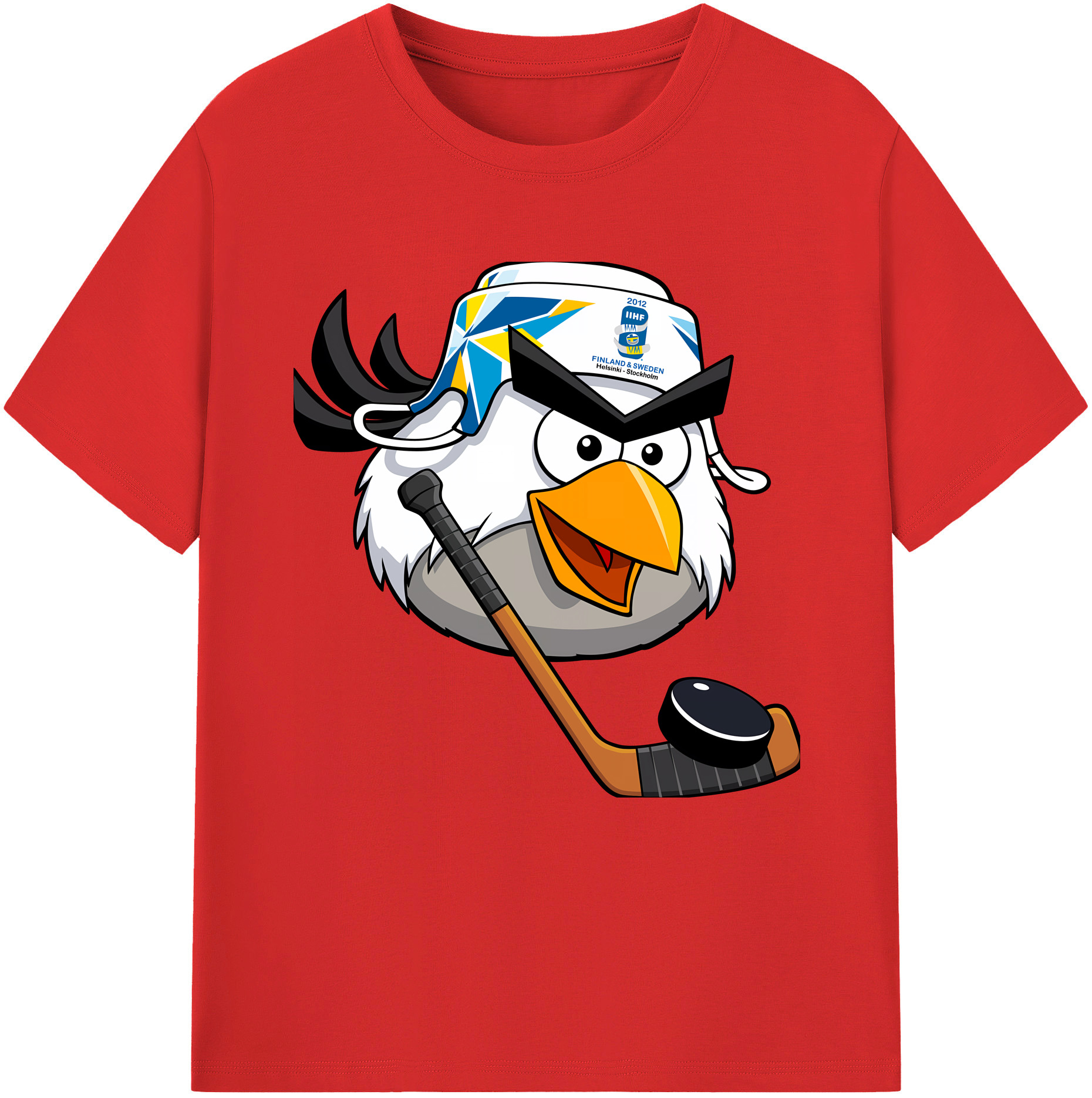 （画像用） Angry Birds アングリーバード レディースカジュアルプリントTシャツ（綿100％）