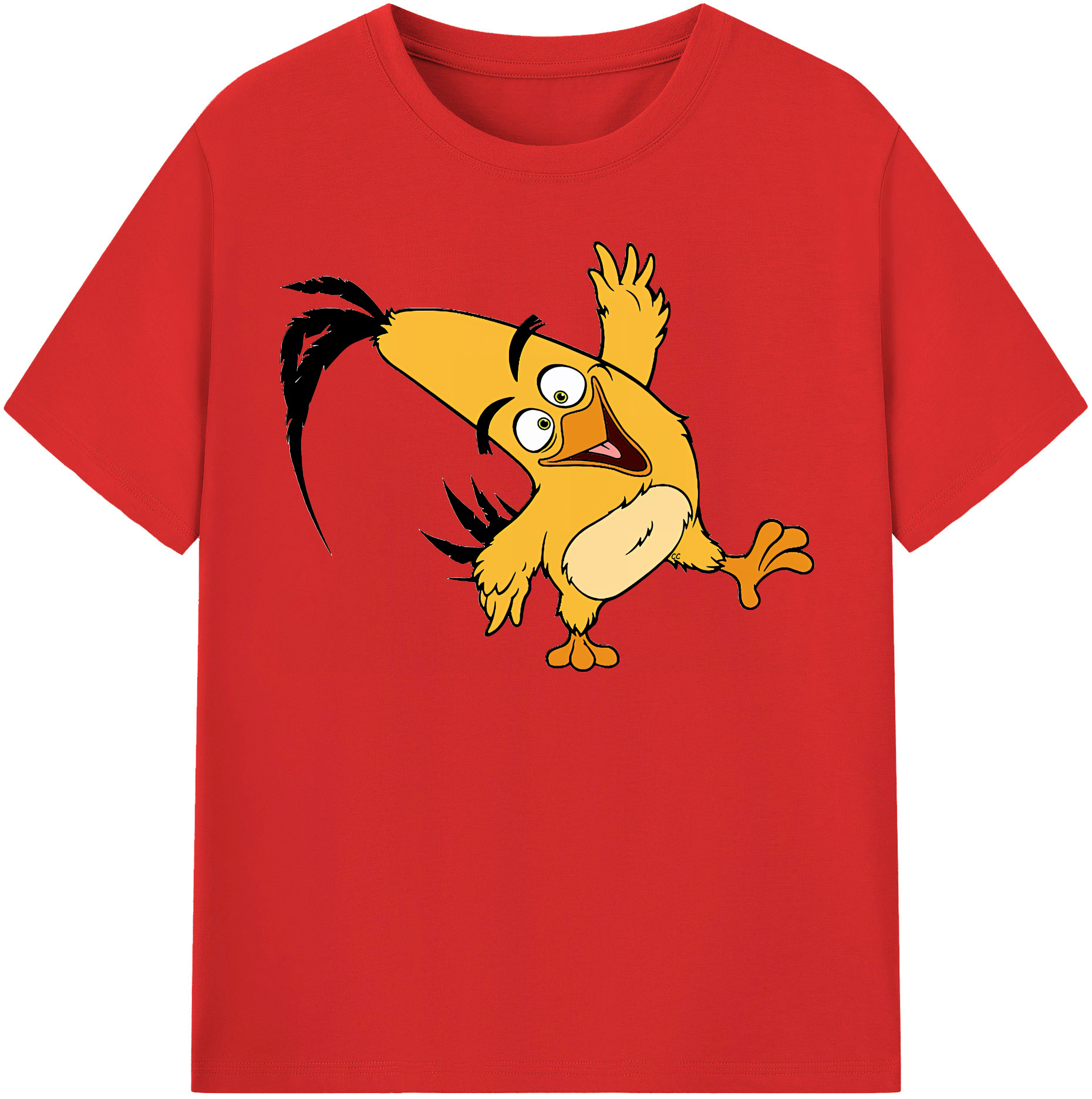 （画像用） Angry Birds アングリーバード レディースカジュアルプリントTシャツ（綿100％）