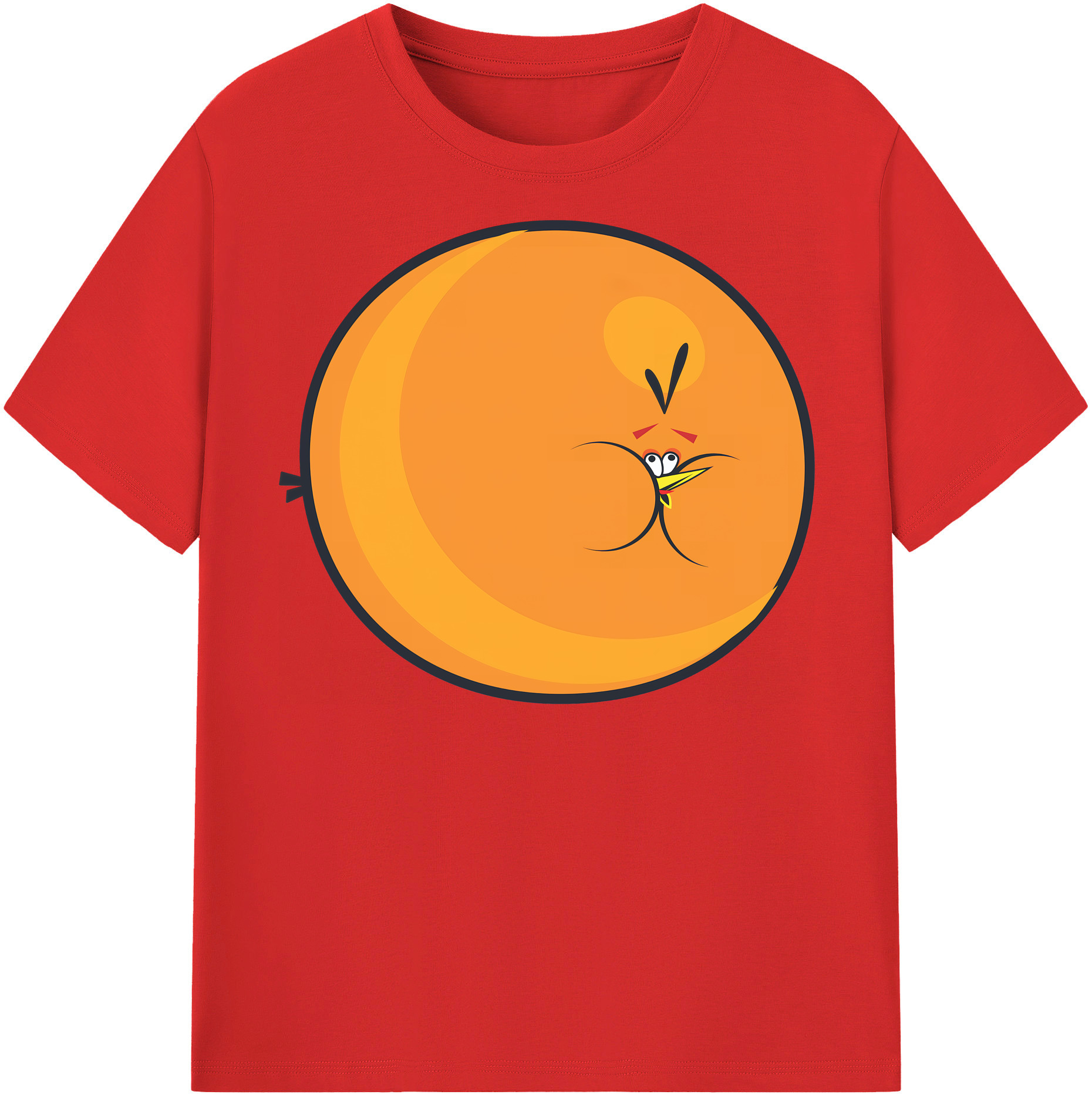 （画像用） Angry Birds アングリーバード レディースカジュアルプリントTシャツ（綿100％）