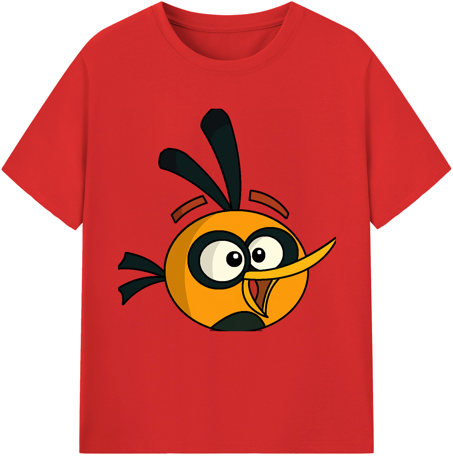 （画像用） Angry Birds アングリーバード レディースカジュアルプリントTシャツ（綿100％）