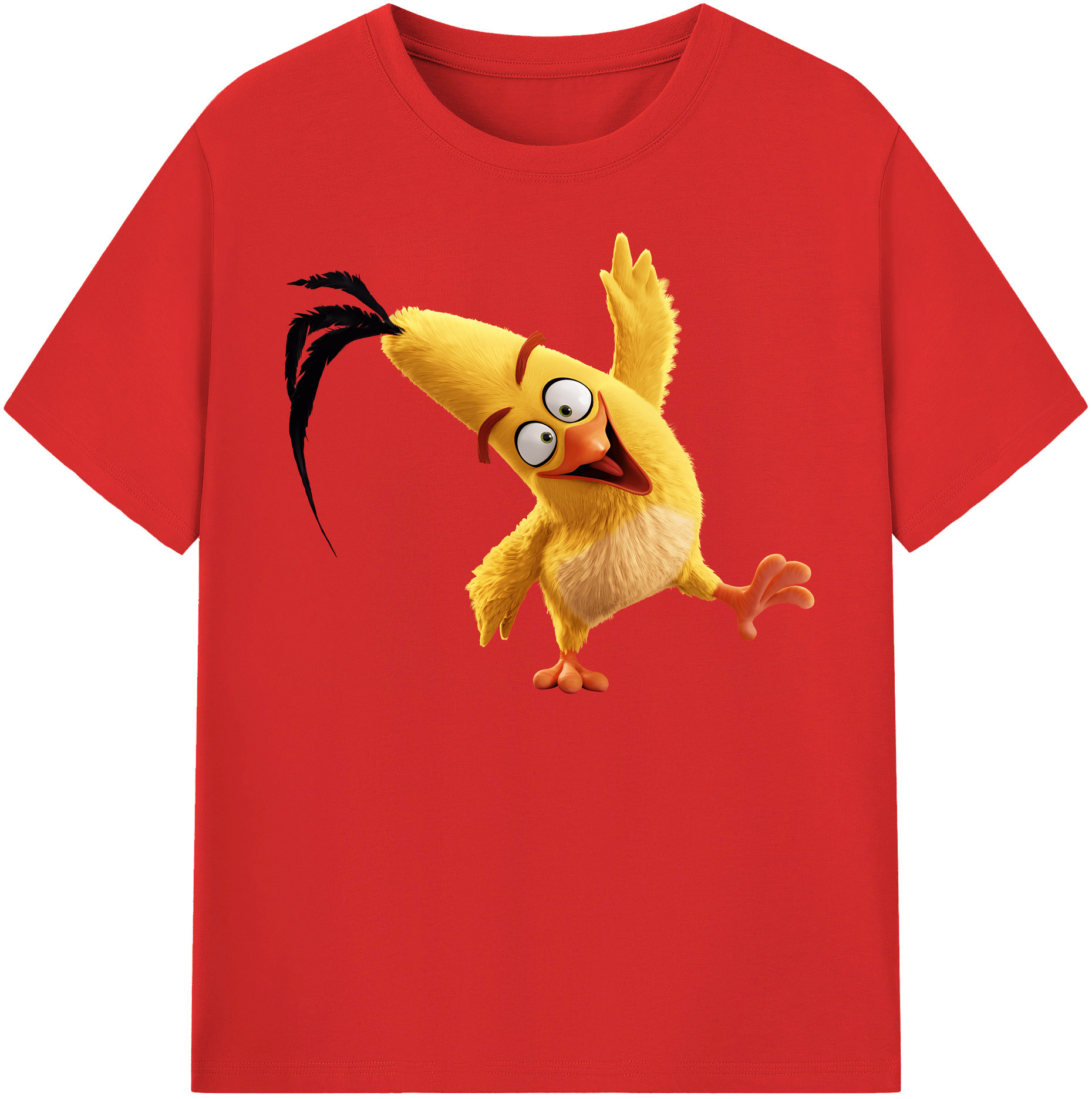 （画像用） Angry Birds アングリーバード レディースカジュアルプリントTシャツ（綿100％）