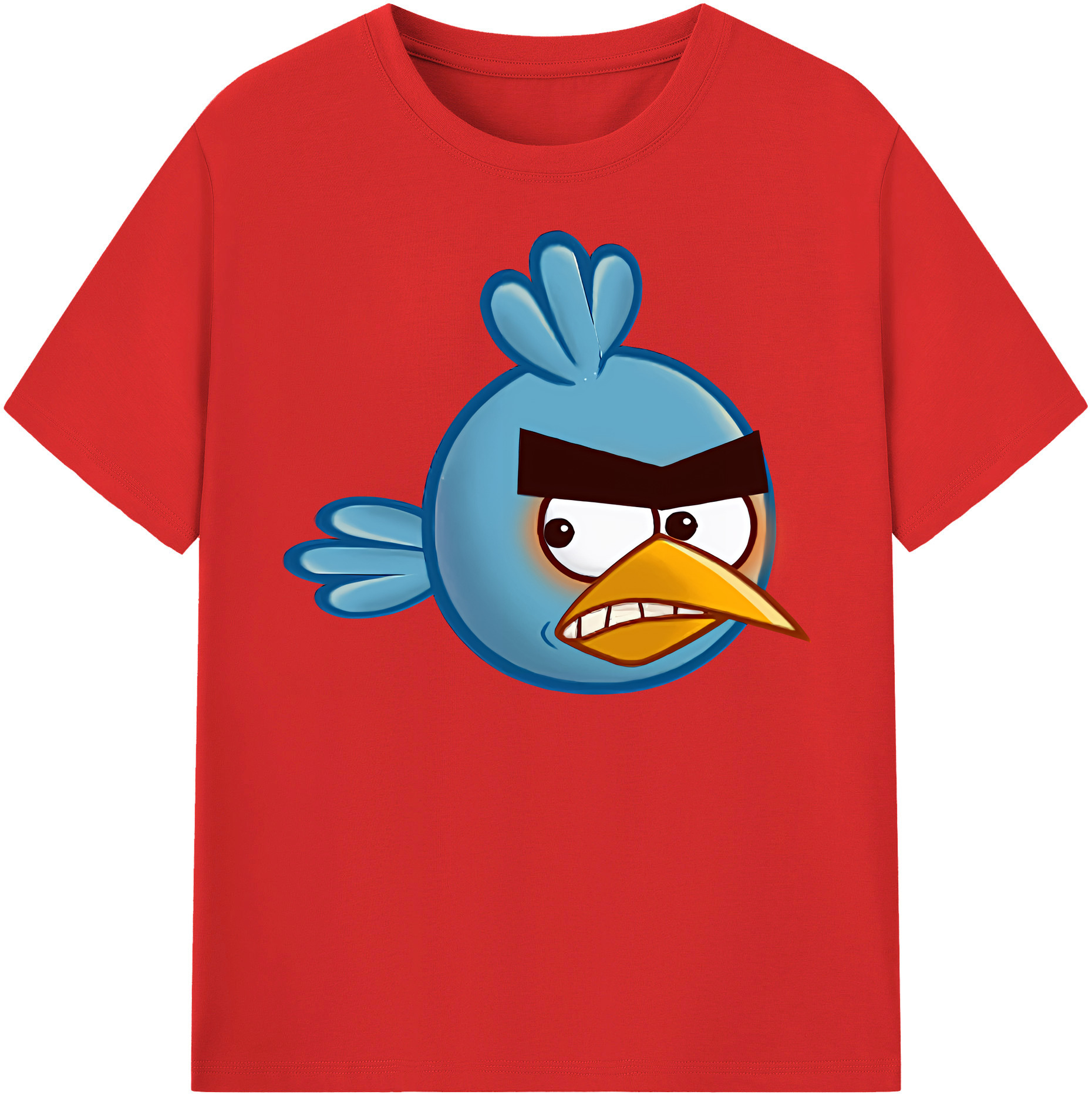 （画像用） Angry Birds アングリーバード レディースカジュアルプリントTシャツ（綿100％）