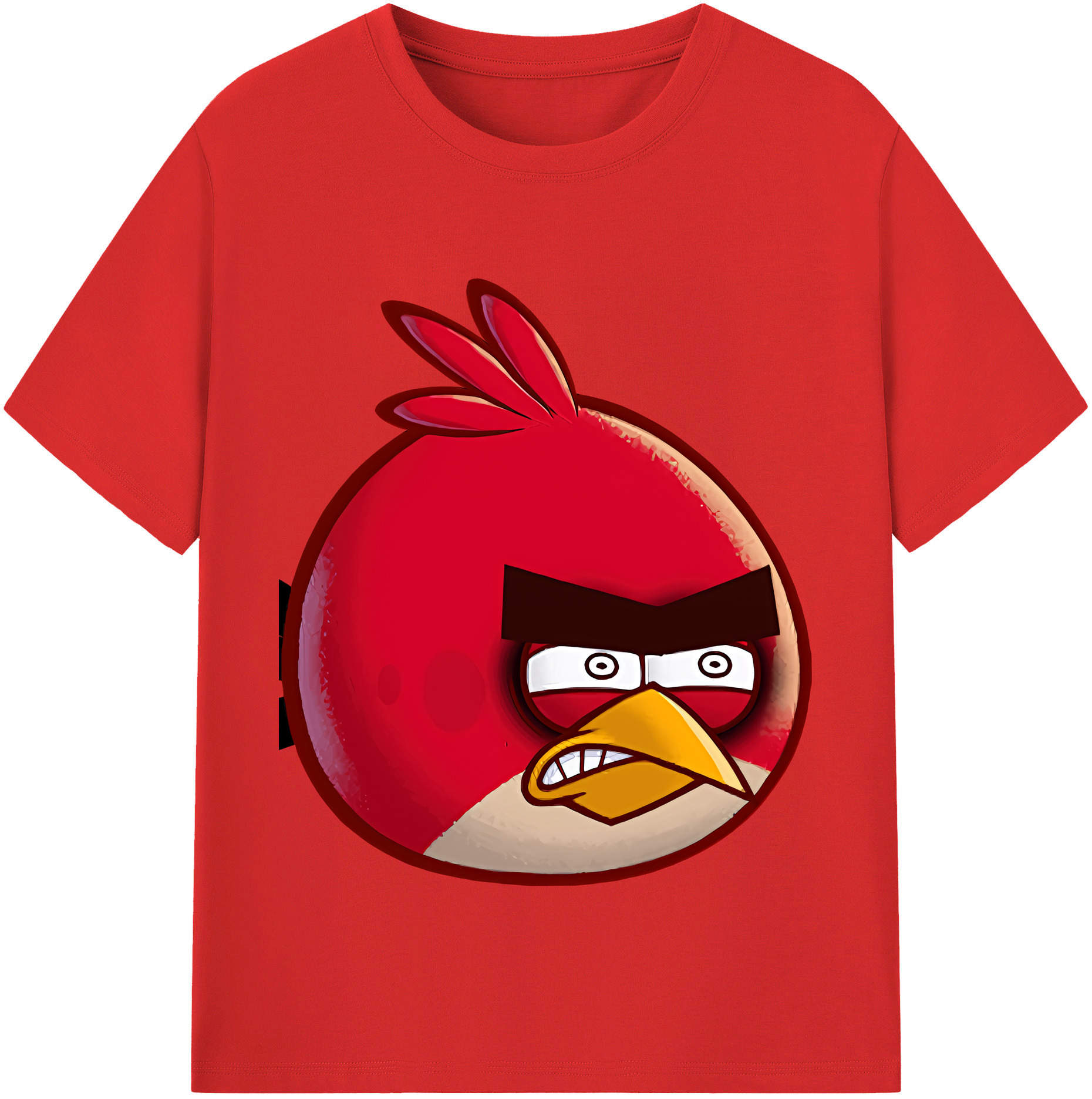 （画像用） Angry Birds アングリーバード レディースカジュアルプリントTシャツ（綿100％）
