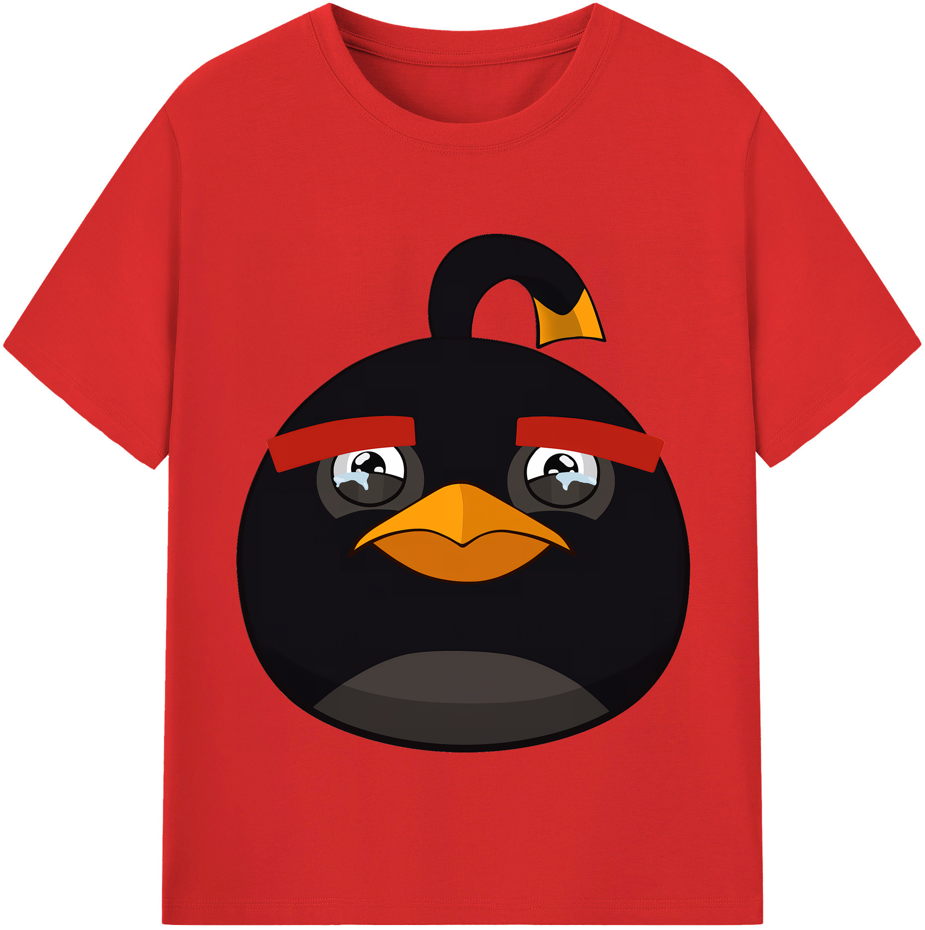 （画像用） Angry Birds アングリーバード レディースカジュアルプリントTシャツ（綿100％）