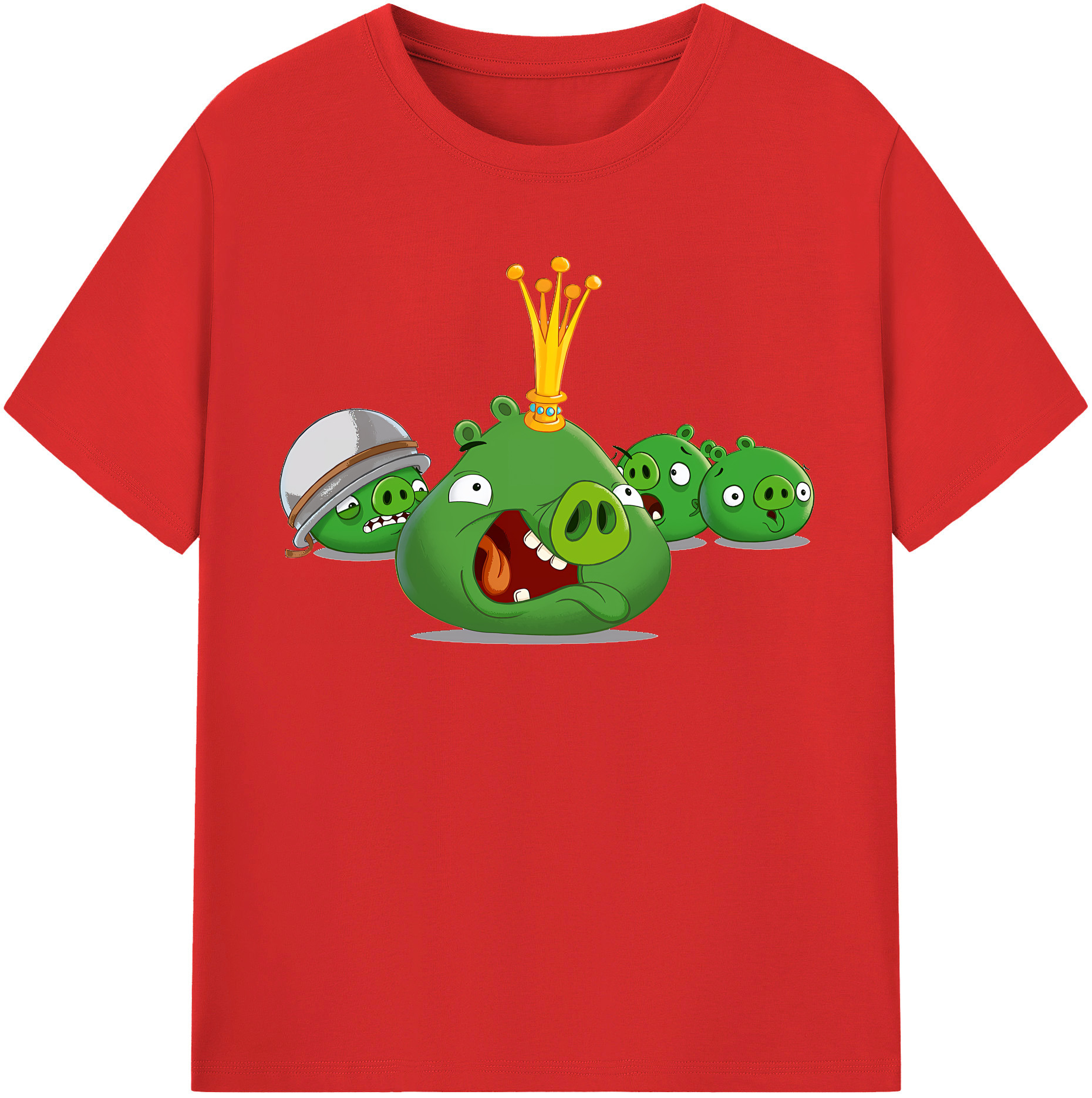 （画像用） Angry Birds アングリーバード レディースカジュアルプリントTシャツ（綿100％）