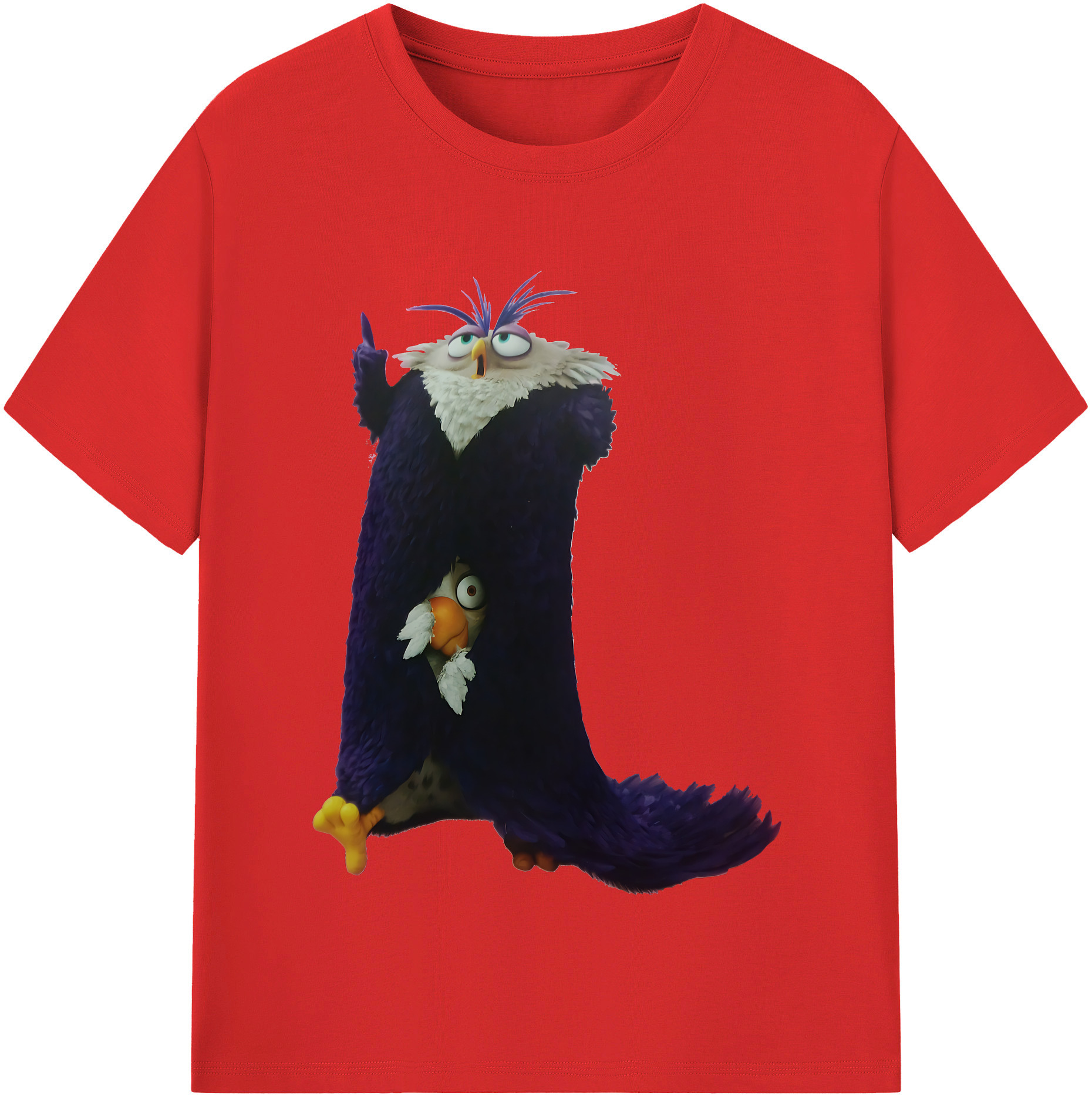 （画像用） Angry Birds アングリーバード レディースカジュアルプリントTシャツ（綿100％）
