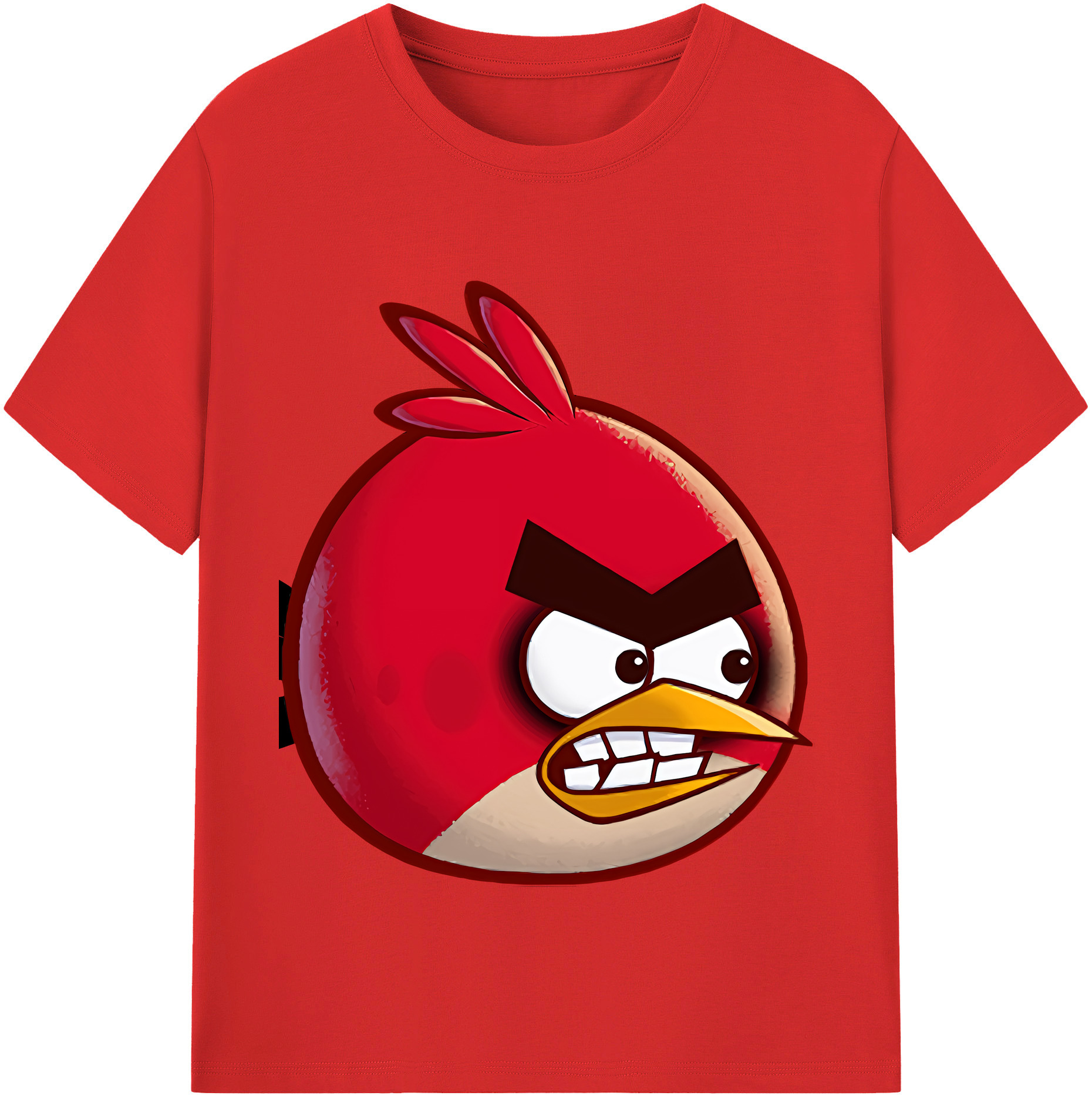 （画像用） Angry Birds アングリーバード レディースカジュアルプリントTシャツ（綿100％）
