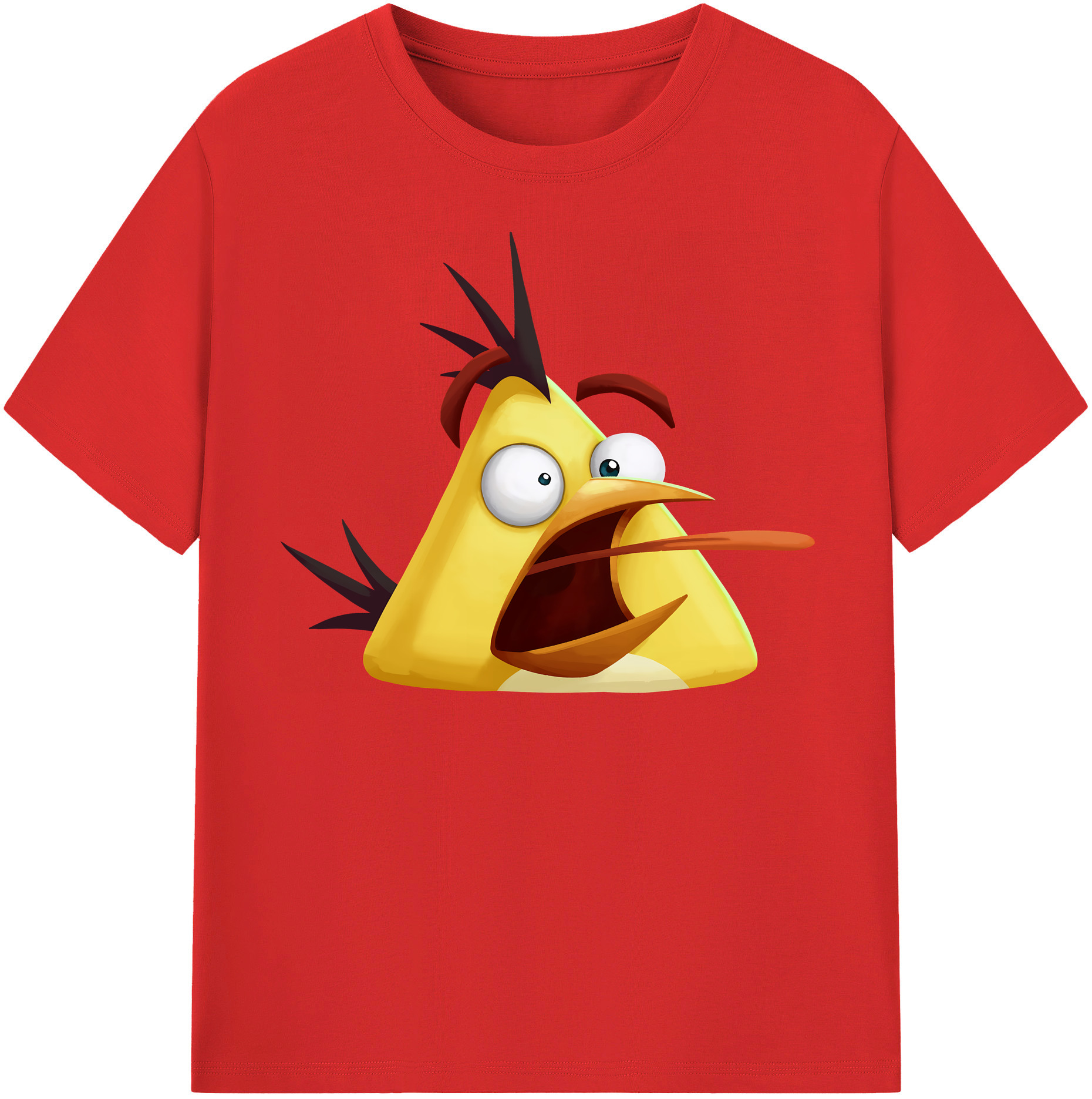 （画像用） Angry Birds アングリーバード レディースカジュアルプリントTシャツ（綿100％）