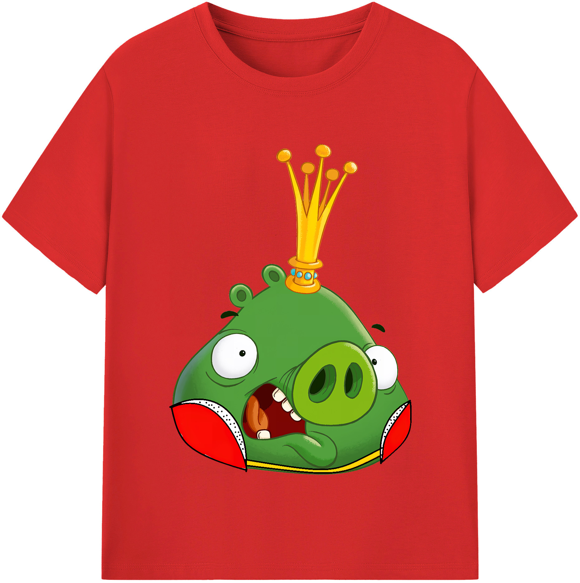 （画像用） Angry Birds アングリーバード レディースカジュアルプリントTシャツ（綿100％）