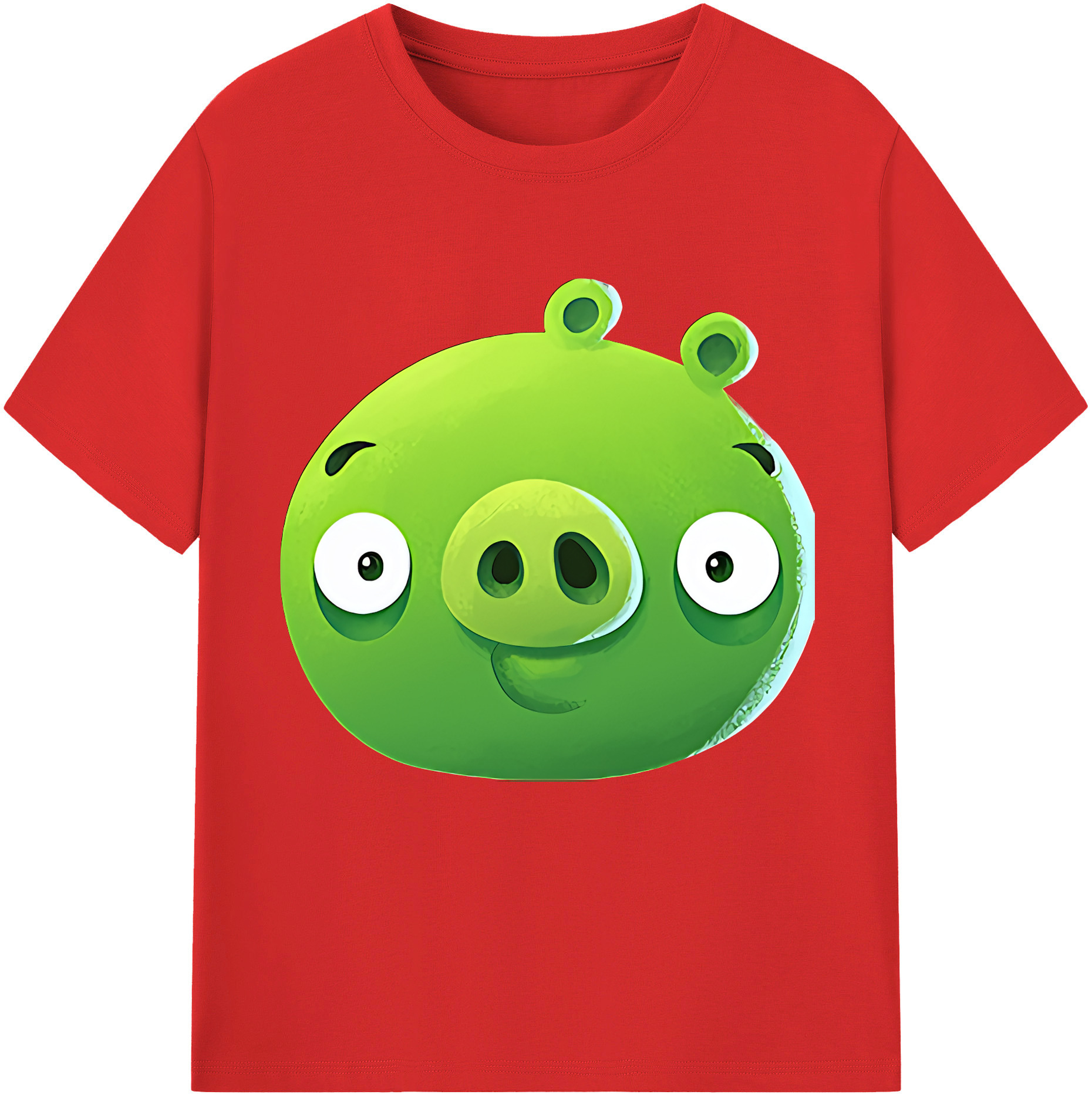 （画像用） Angry Birds アングリーバード レディースカジュアルプリントTシャツ（綿100％）