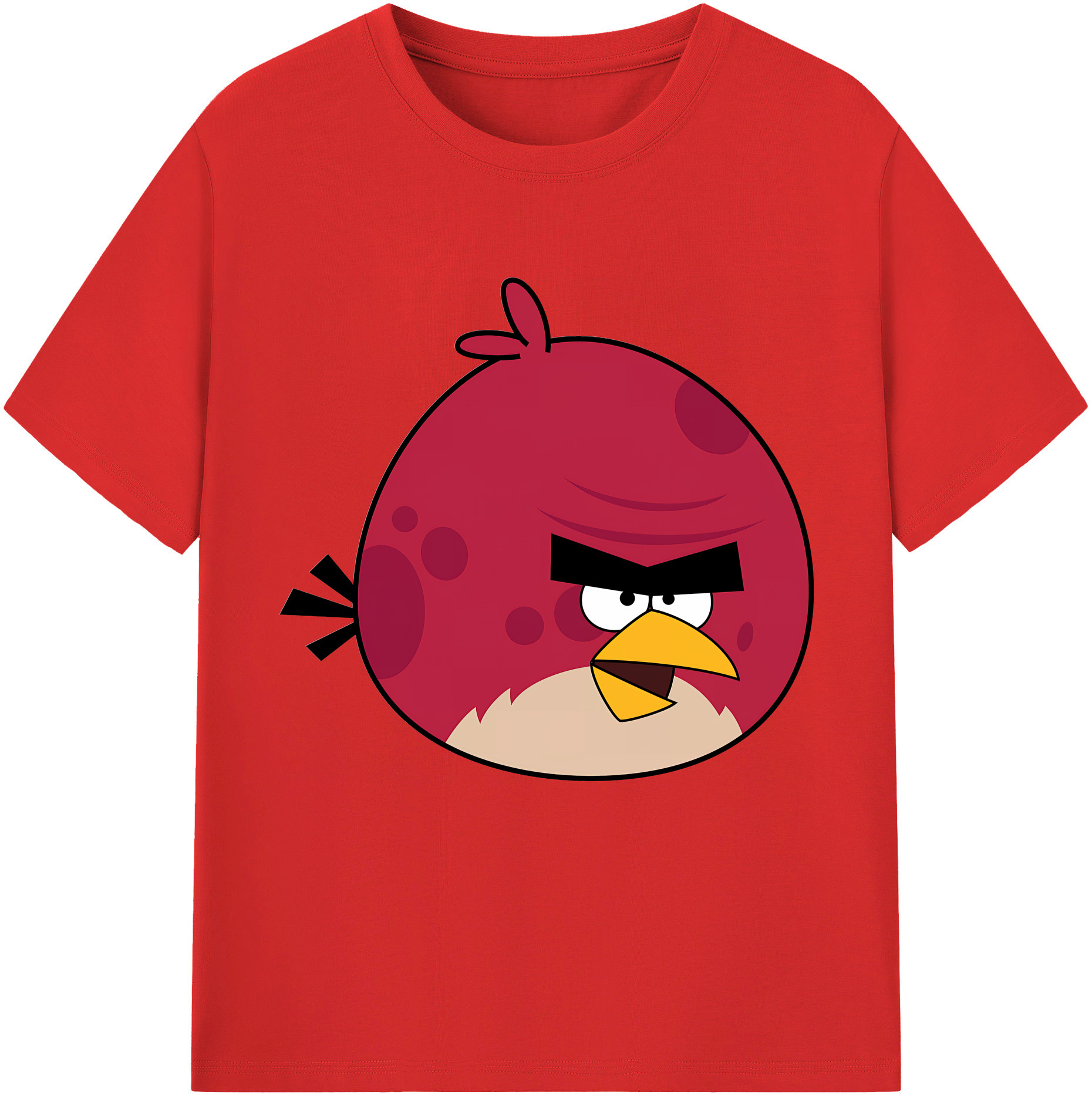 （画像用） Angry Birds アングリーバード レディースカジュアルプリントTシャツ（綿100％）
