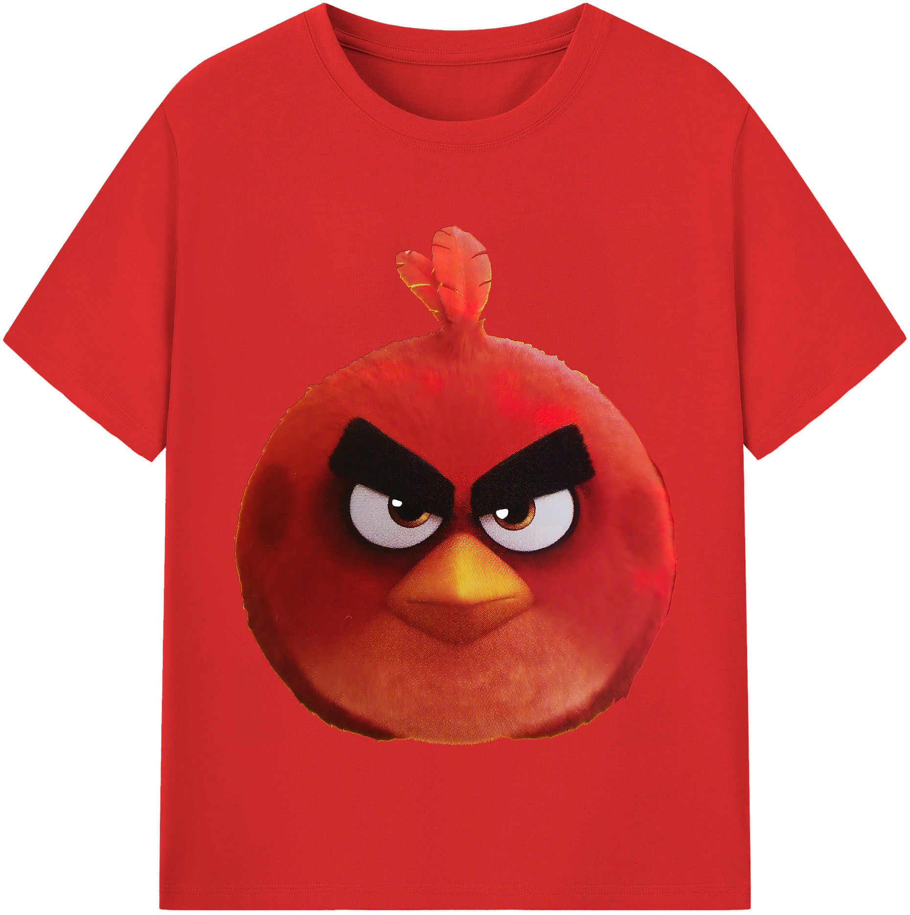 （画像用） Angry Birds アングリーバード レディースカジュアルプリントTシャツ（綿100％）