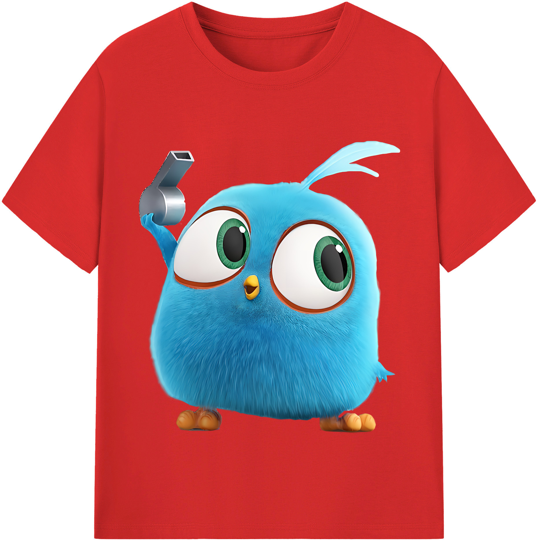 （画像用） Angry Birds アングリーバード レディースカジュアルプリントTシャツ（綿100％）