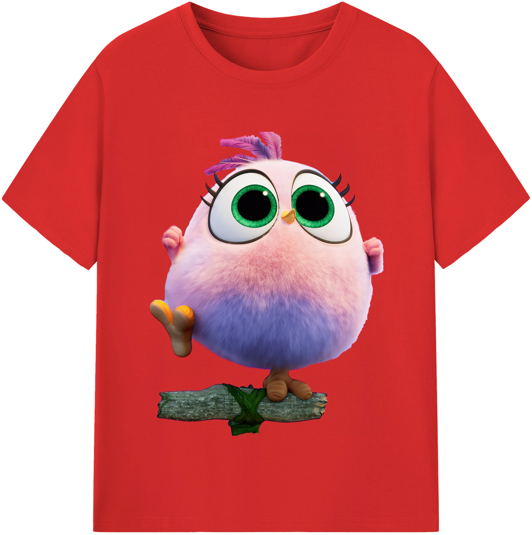 （画像用） Angry Birds アングリーバード レディースカジュアルプリントTシャツ（綿100％）
