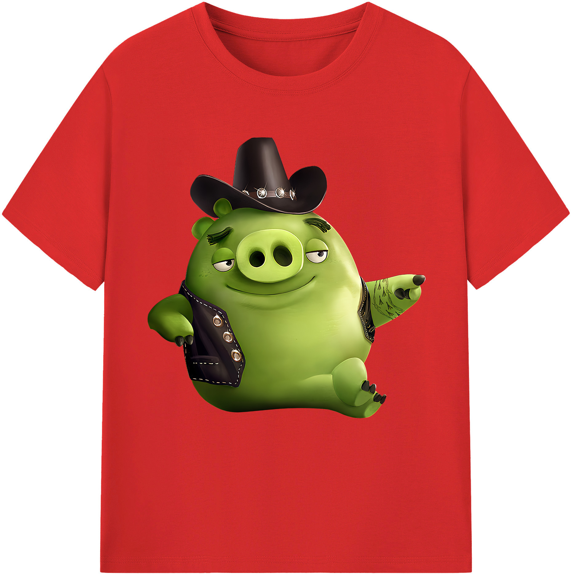 （画像用） Angry Birds アングリーバード レディースカジュアルプリントTシャツ（綿100％）