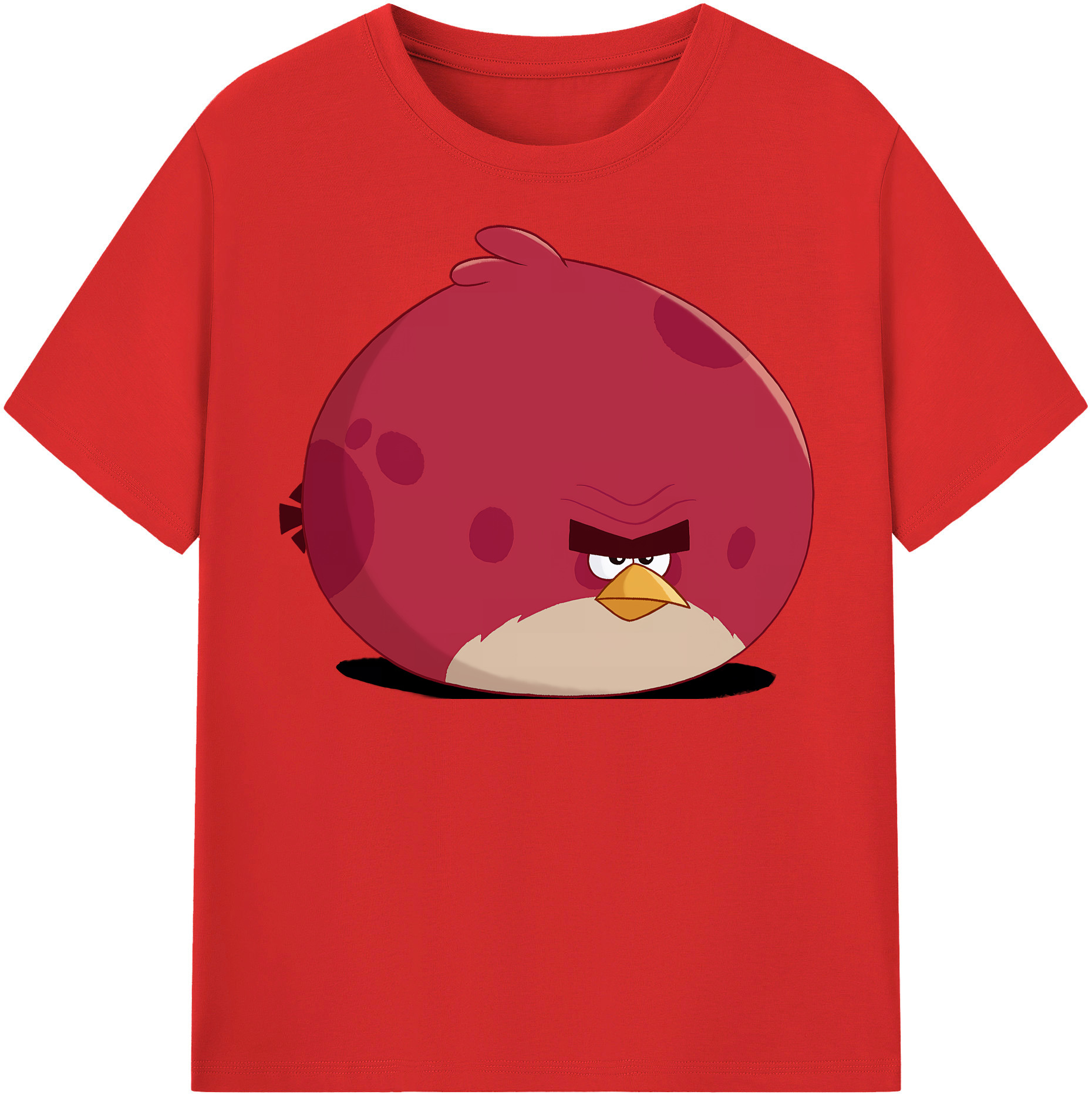 （画像用） Angry Birds アングリーバード レディースカジュアルプリントTシャツ（綿100％）