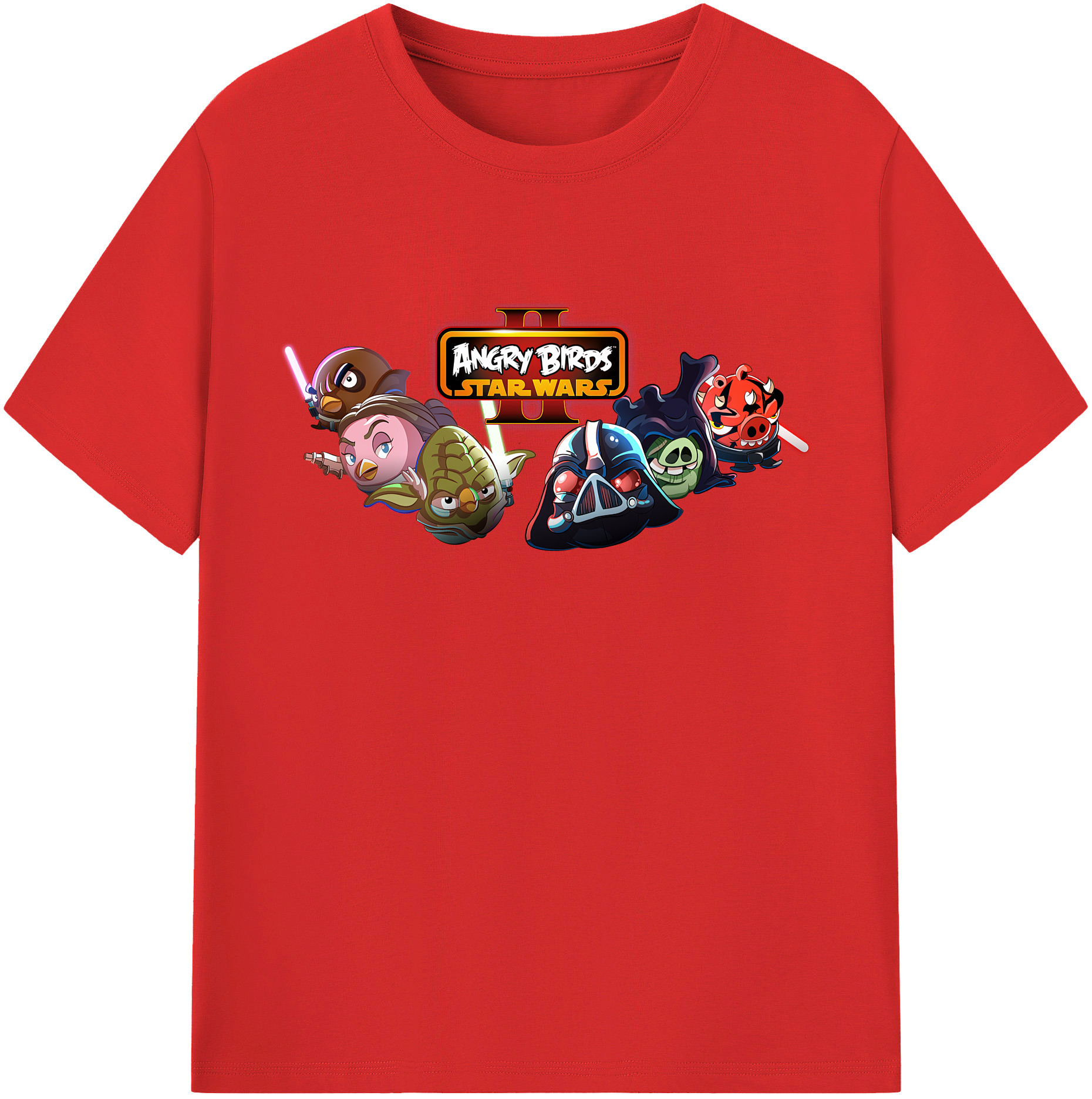 （画像用） Angry Birds アングリーバード レディースカジュアルプリントTシャツ（綿100％）