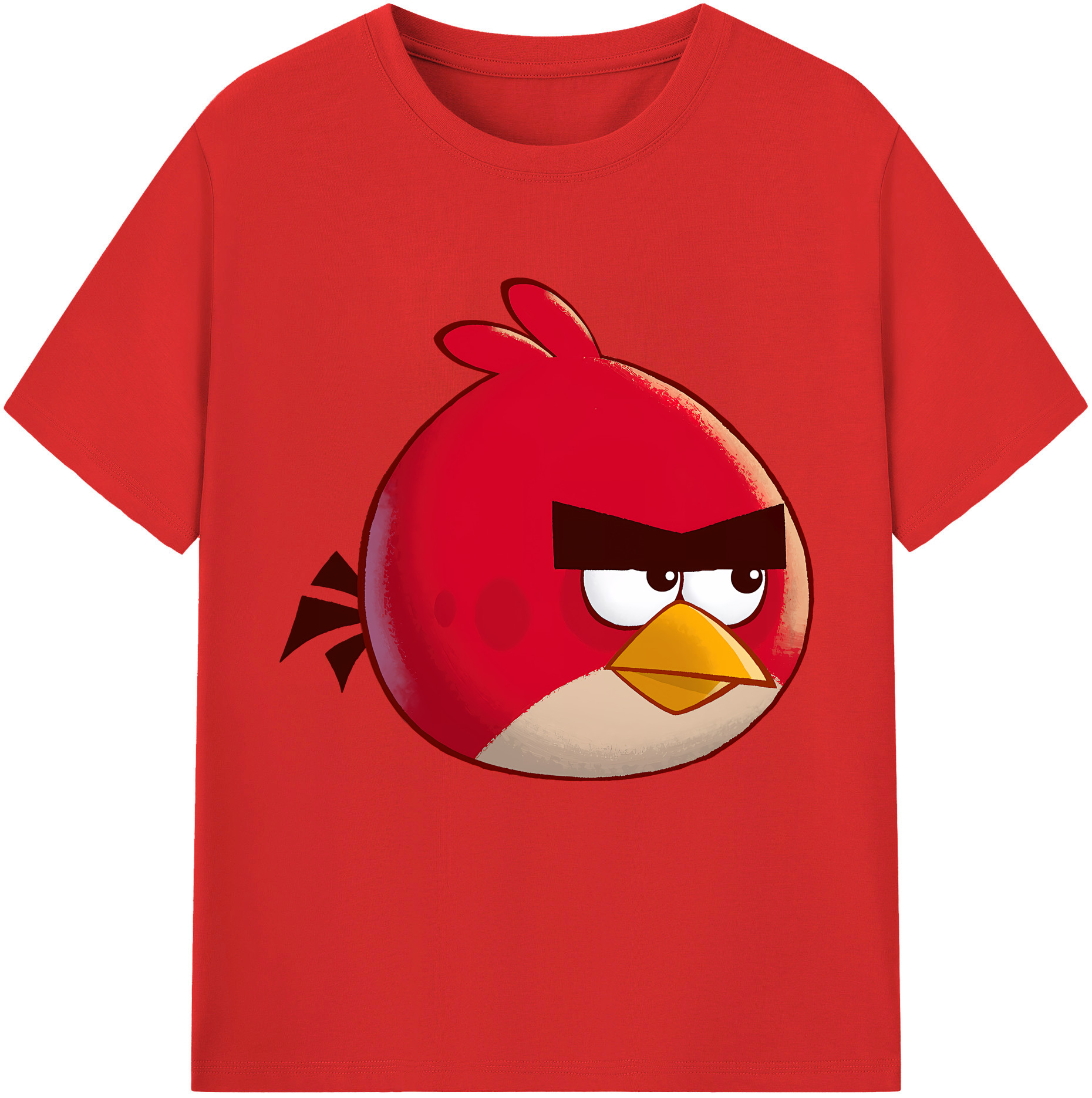 （画像用） Angry Birds アングリーバード レディースカジュアルプリントTシャツ（綿100％）