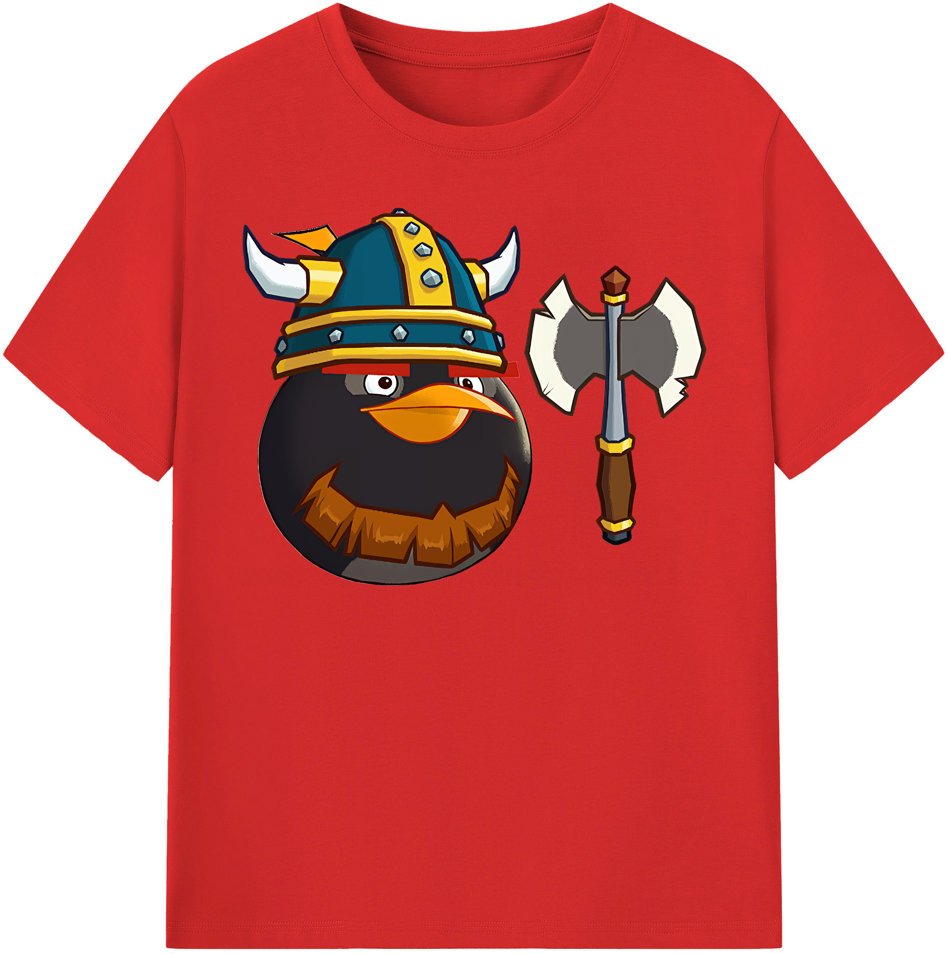 （画像用） Angry Birds アングリーバード レディースカジュアルプリントTシャツ（綿100％）