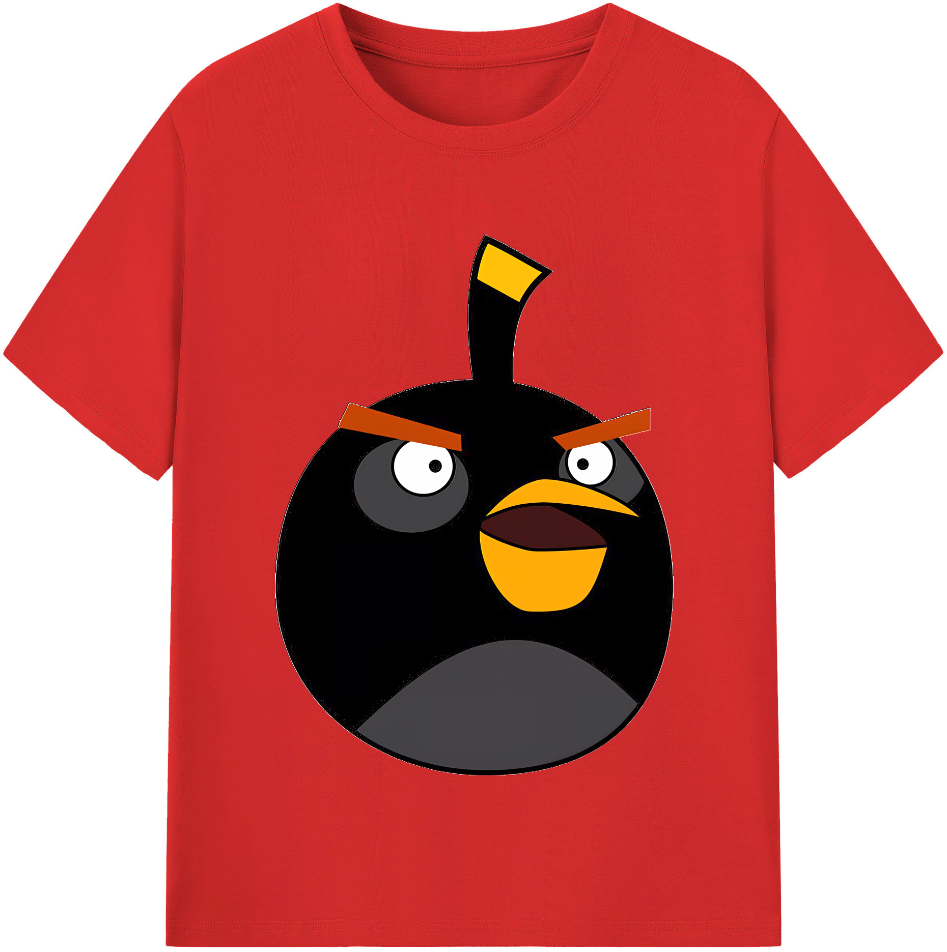 （画像用） Angry Birds アングリーバード レディースカジュアルプリントTシャツ（綿100％）
