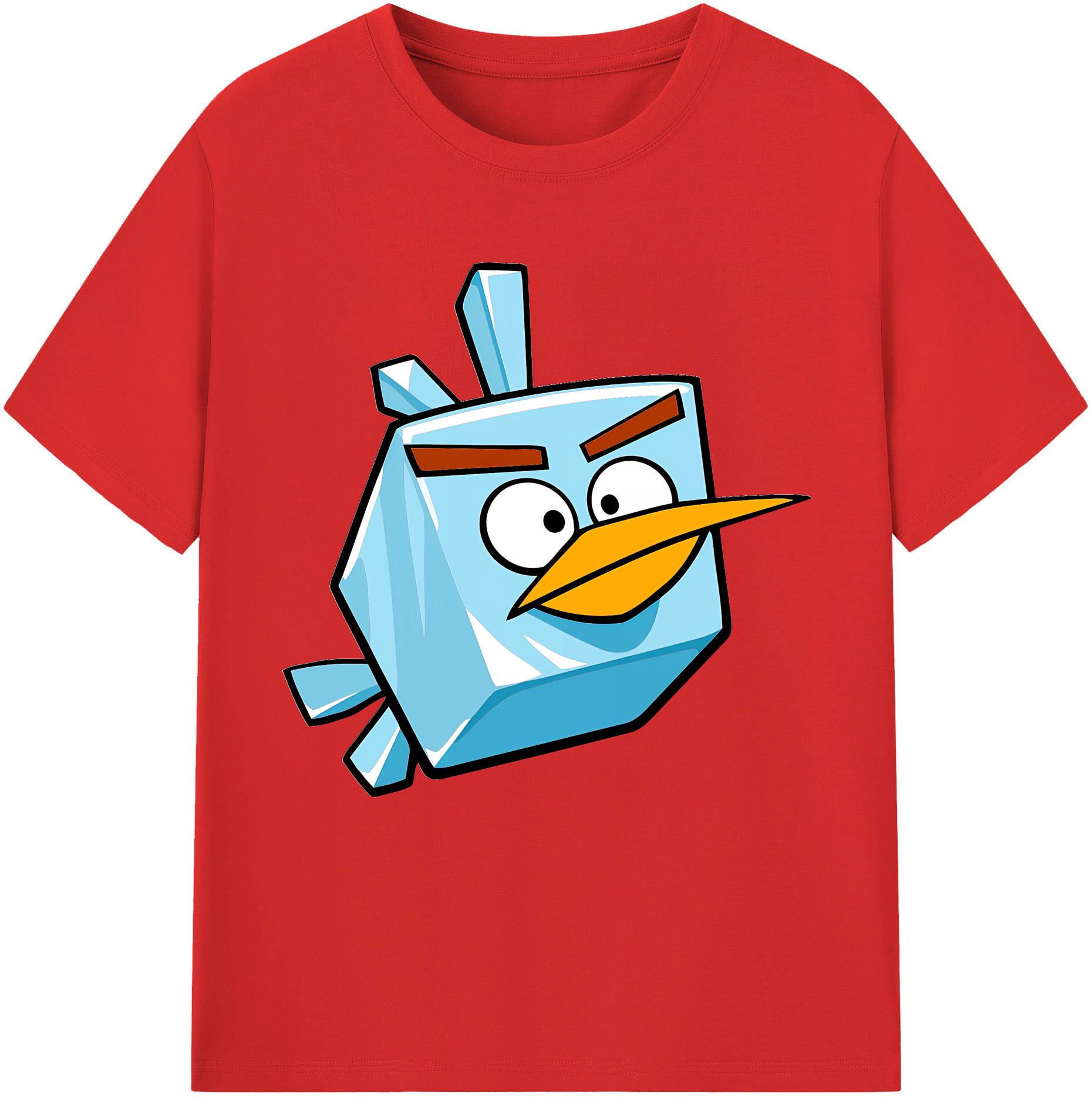 （画像用） Angry Birds アングリーバード レディースカジュアルプリントTシャツ（綿100％）