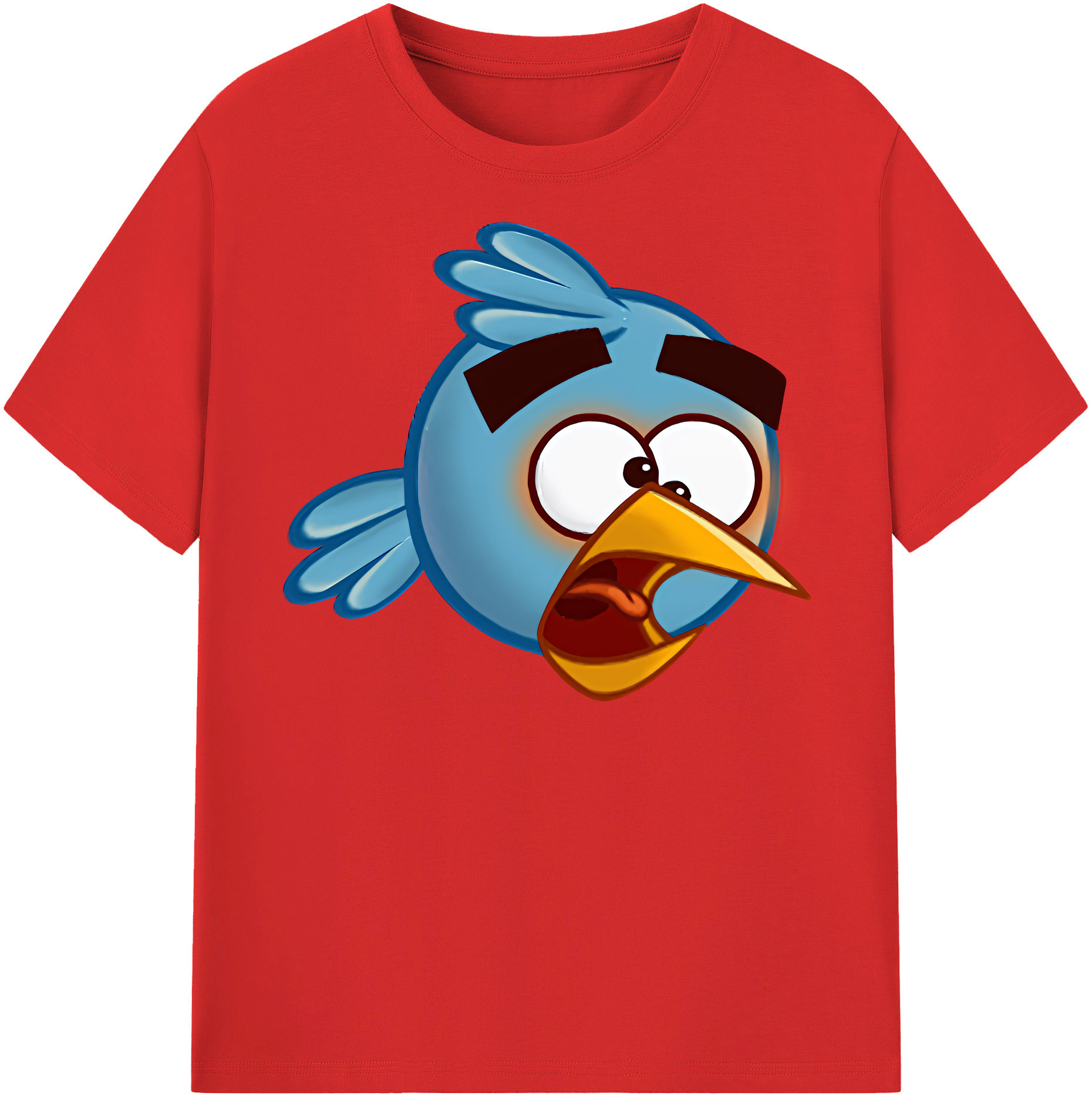（画像用） Angry Birds アングリーバード レディースカジュアルプリントTシャツ（綿100％）