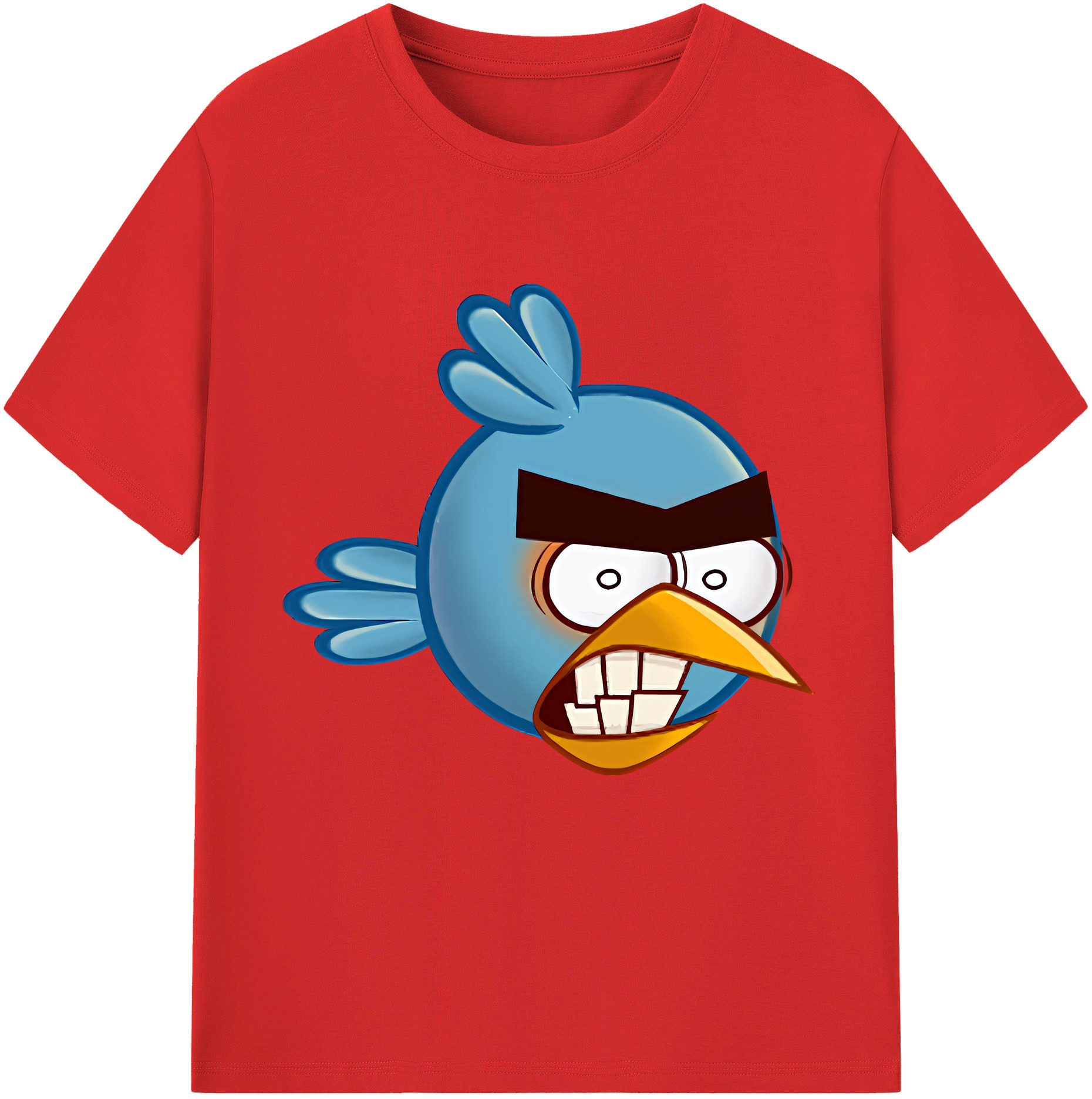（画像用） Angry Birds アングリーバード レディースカジュアルプリントTシャツ（綿100％）