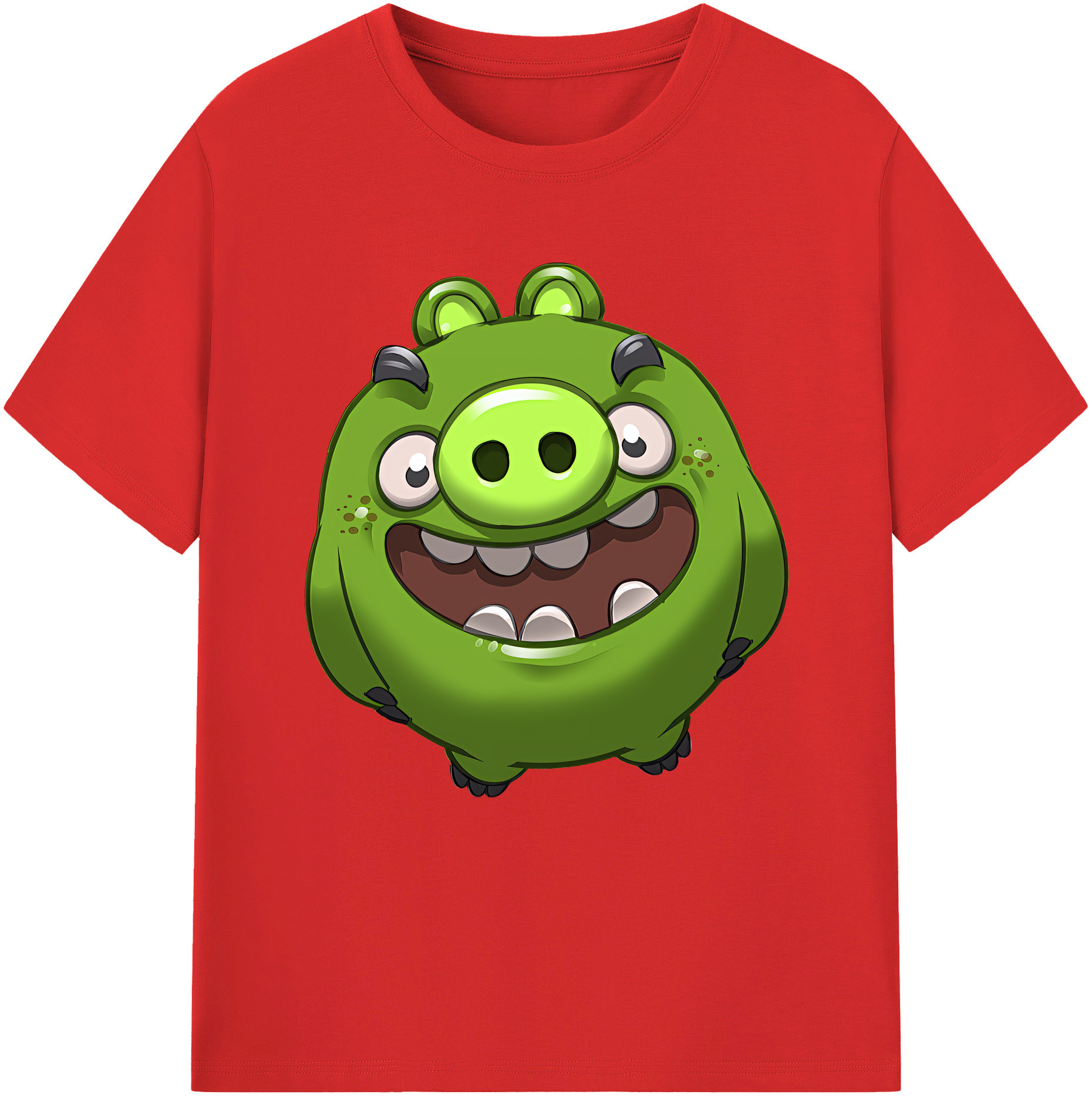 （画像用） Angry Birds アングリーバード レディースカジュアルプリントTシャツ（綿100％）
