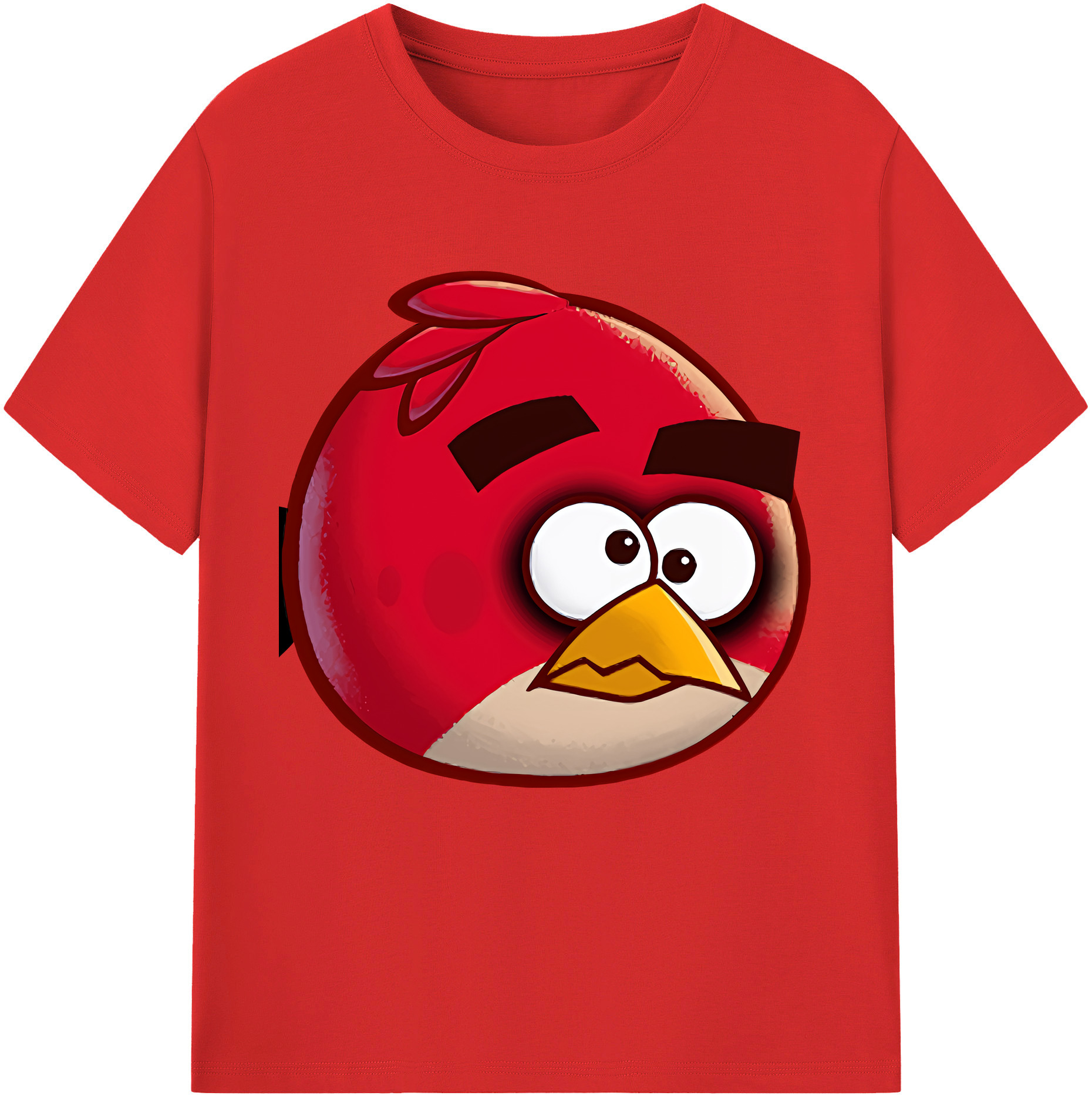 （画像用） Angry Birds アングリーバード レディースカジュアルプリントTシャツ（綿100％）