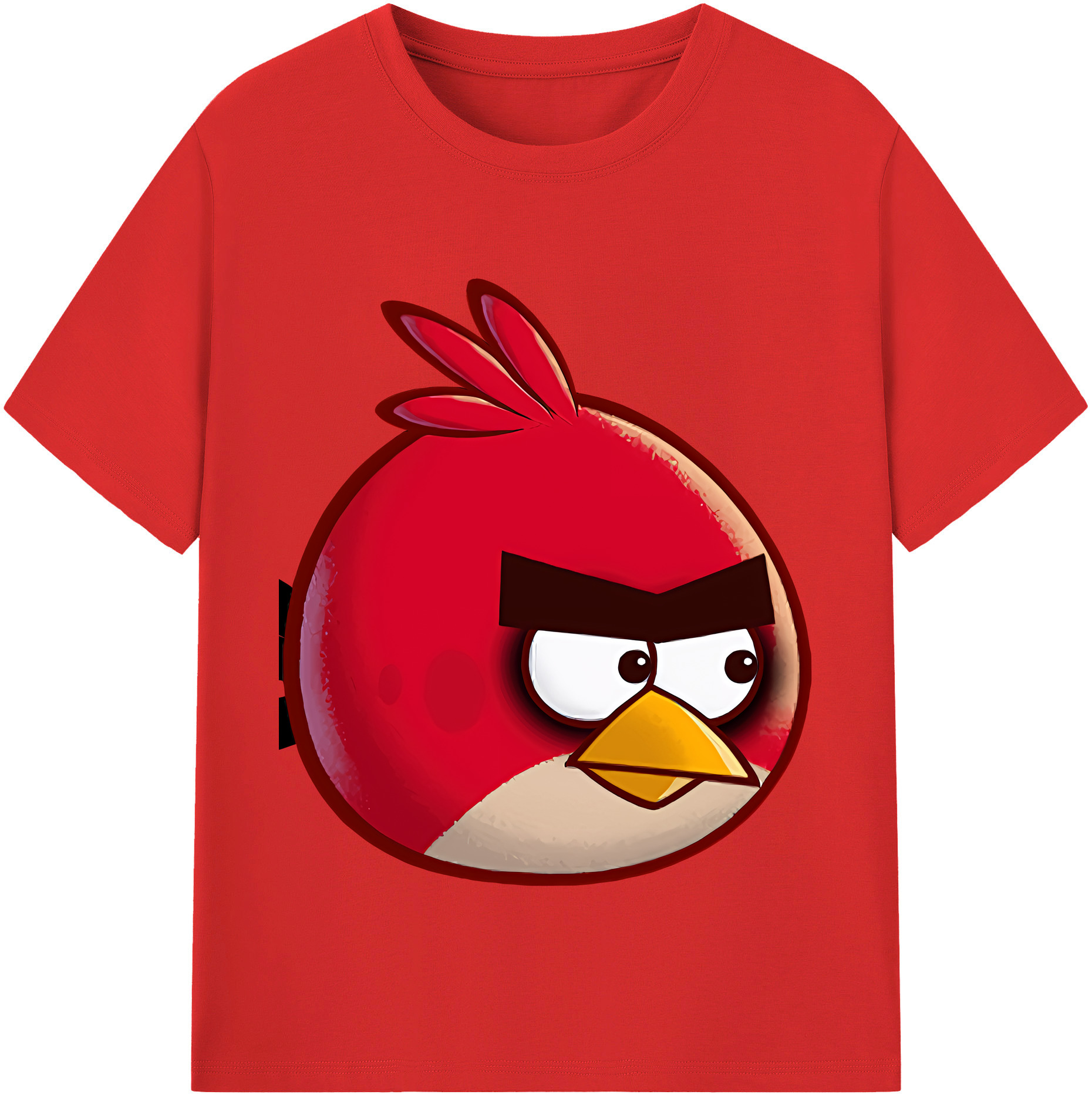 （画像用） Angry Birds アングリーバード レディースカジュアルプリントTシャツ（綿100％）