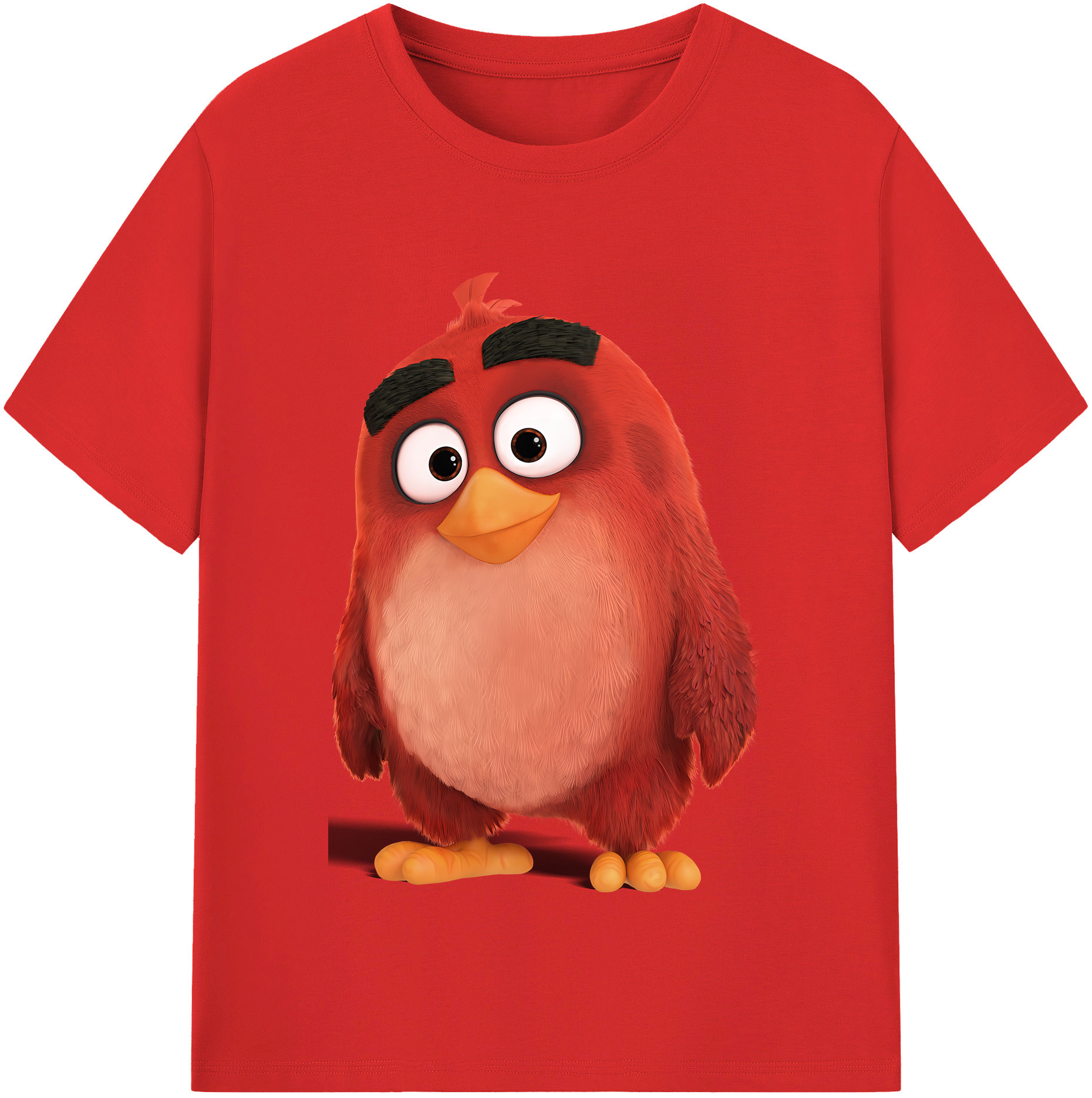 （画像用） Angry Birds アングリーバード レディースカジュアルプリントTシャツ（綿100％）