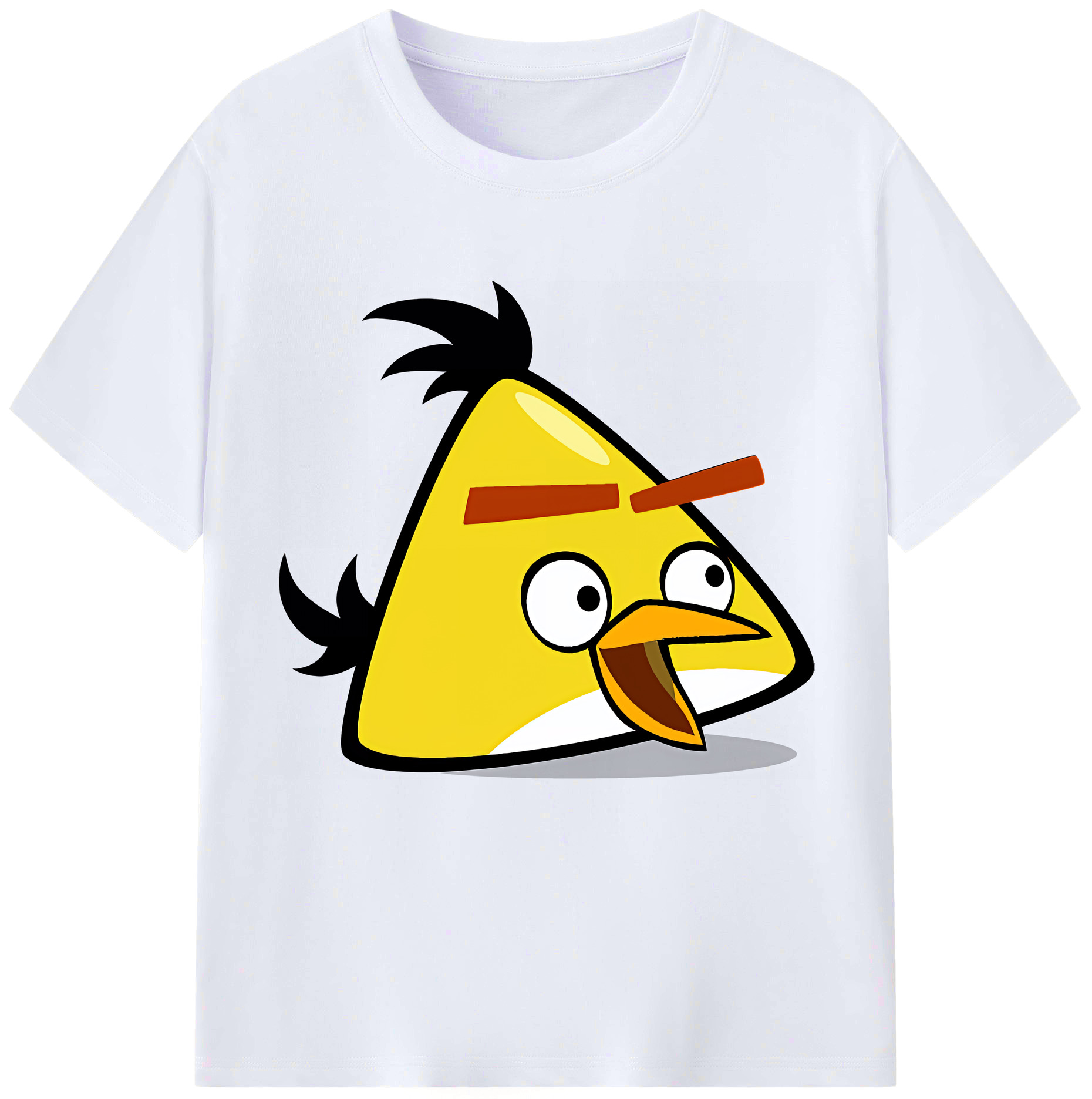 （画像用） Angry Birds アングリーバード レディースカジュアルプリントTシャツ（綿100％）