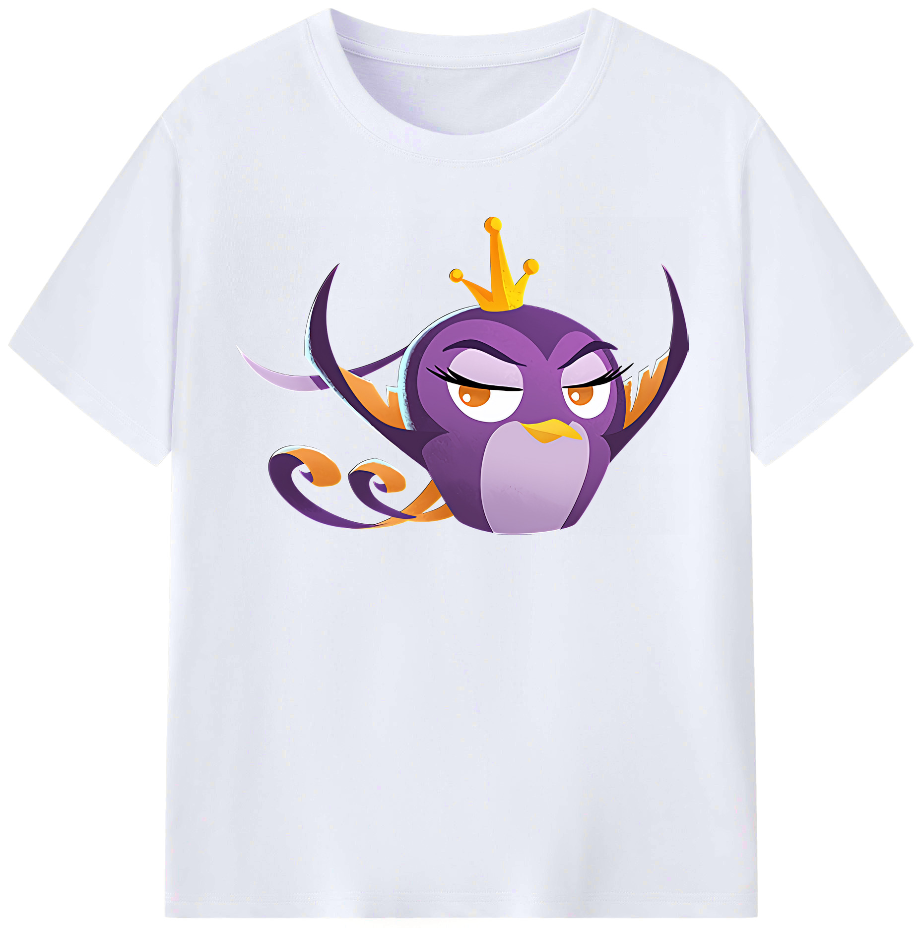 （画像用） Angry Birds アングリーバード レディースカジュアルプリントTシャツ（綿100％）