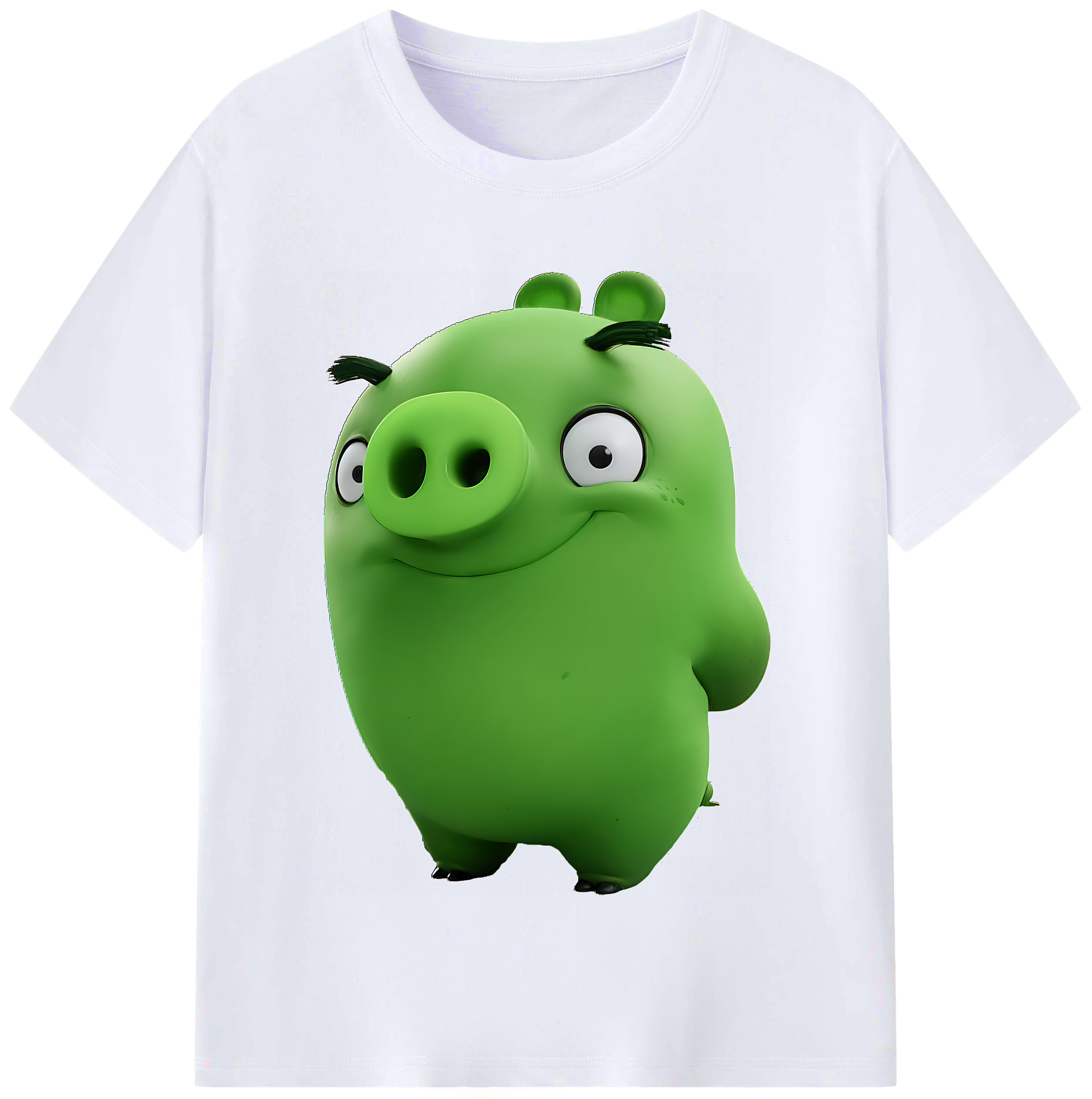 （画像用） Angry Birds アングリーバード レディースカジュアルプリントTシャツ（綿100％）