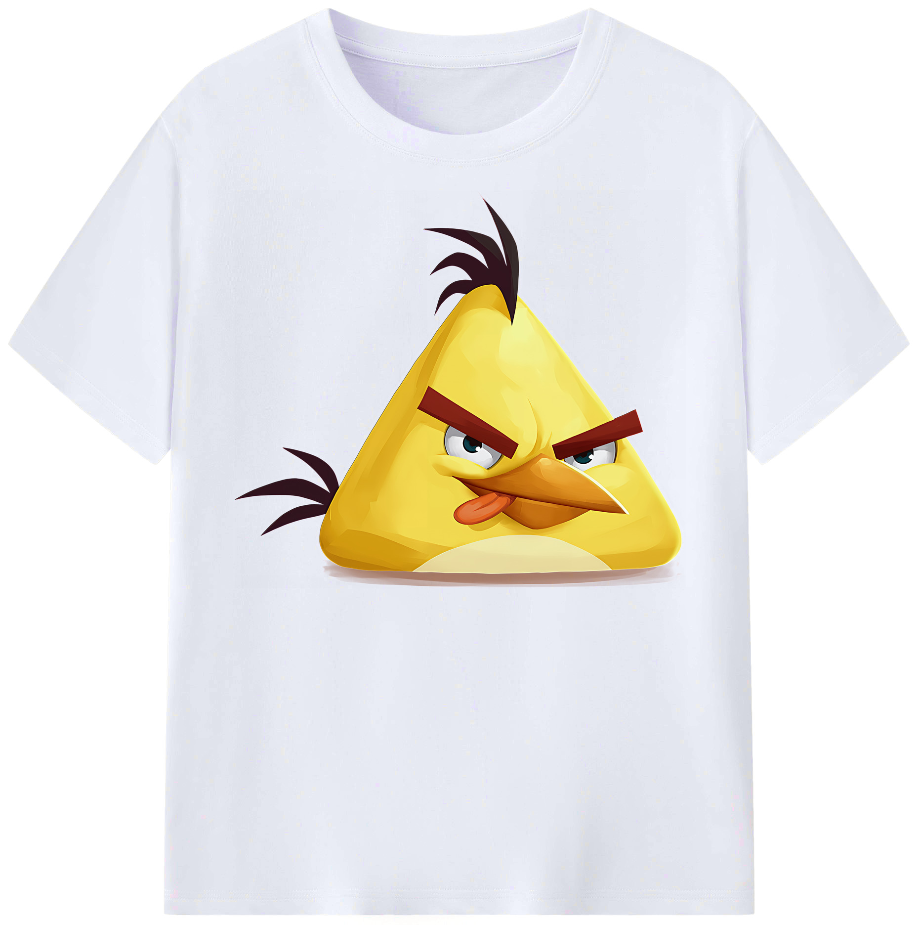（画像用） Angry Birds アングリーバード レディースカジュアルプリントTシャツ（綿100％）