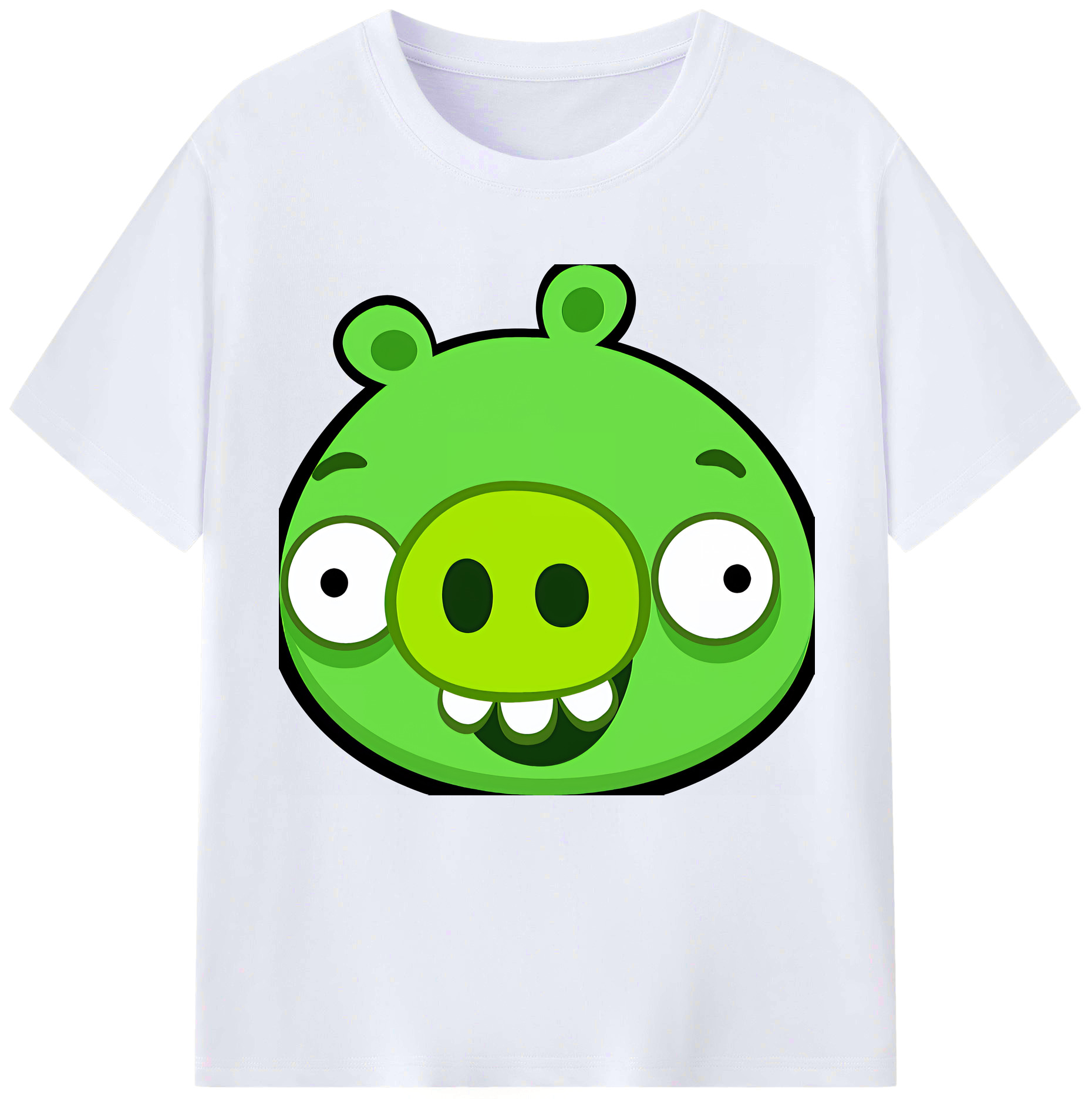 （画像用） Angry Birds アングリーバード レディースカジュアルプリントTシャツ（綿100％）