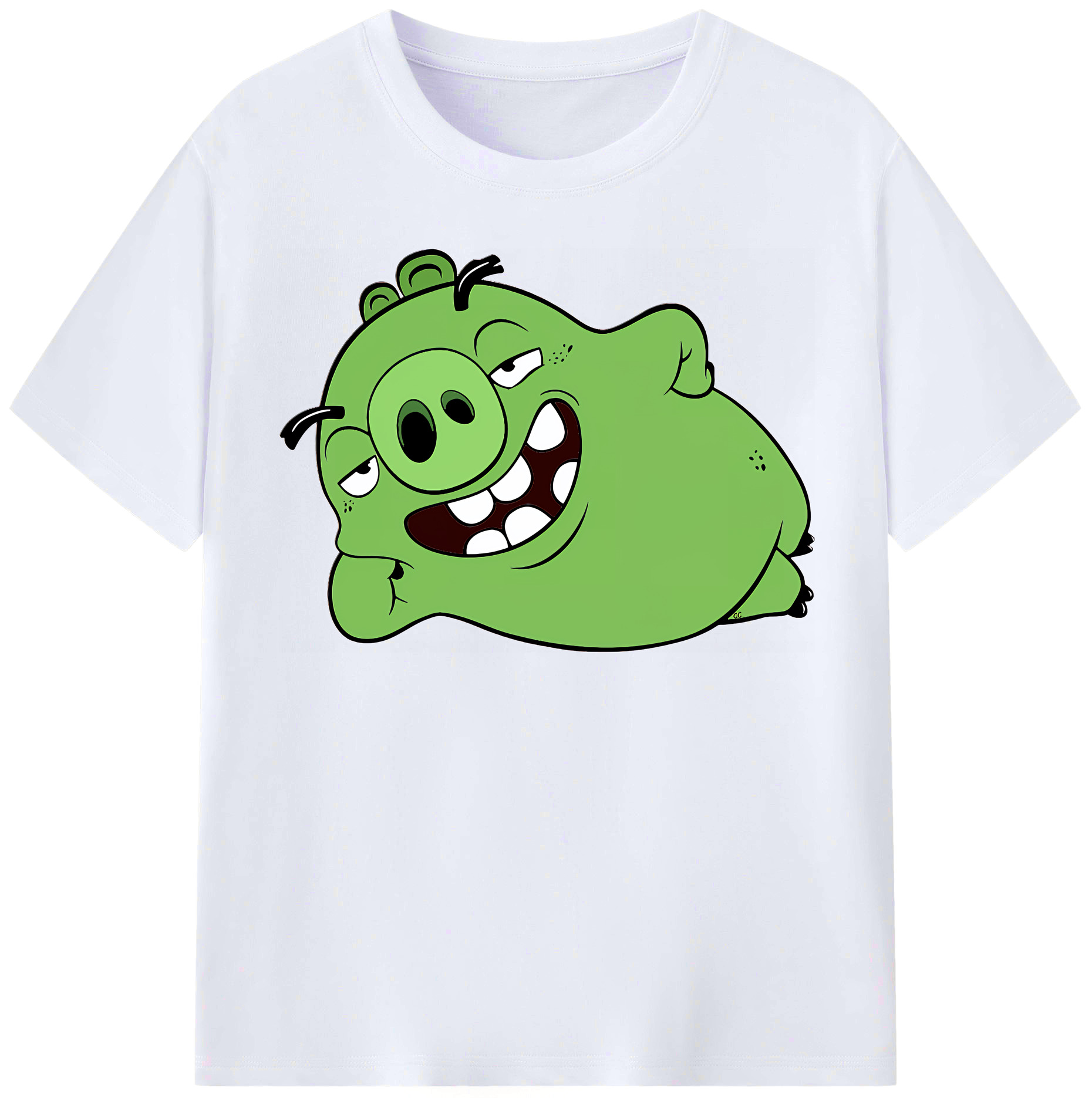 （画像用） Angry Birds アングリーバード レディースカジュアルプリントTシャツ（綿100％）