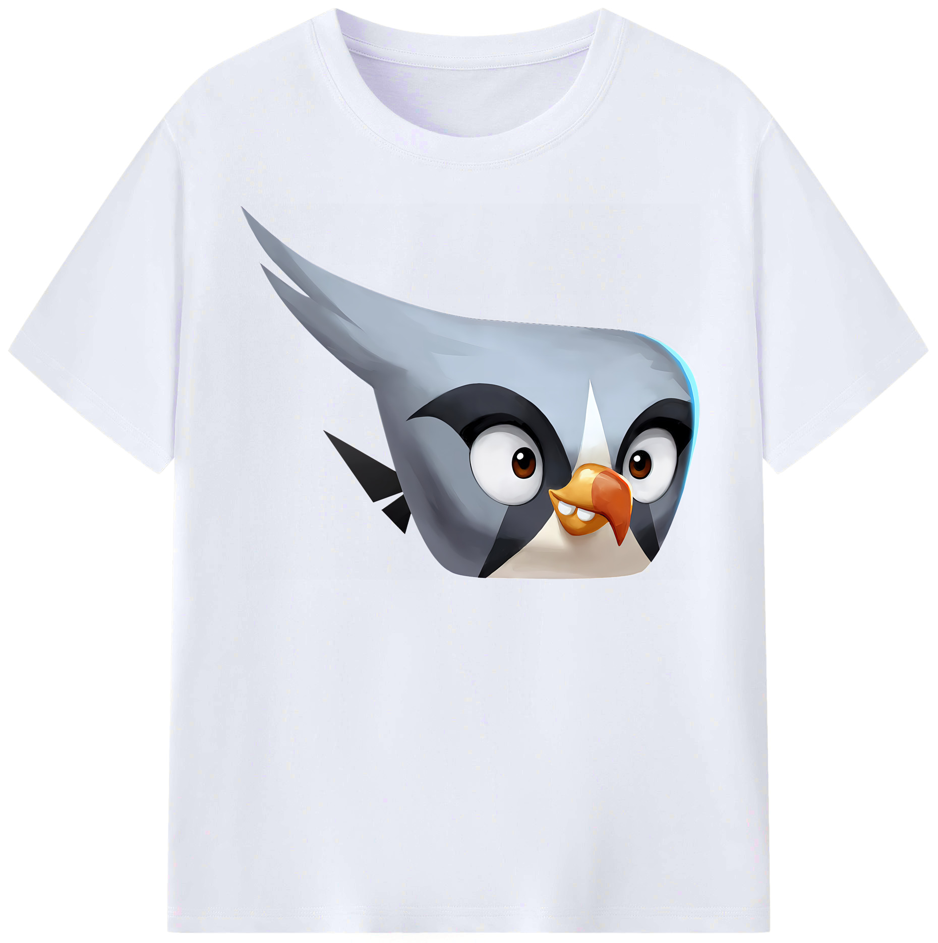 （画像用） Angry Birds アングリーバード レディースカジュアルプリントTシャツ（綿100％）