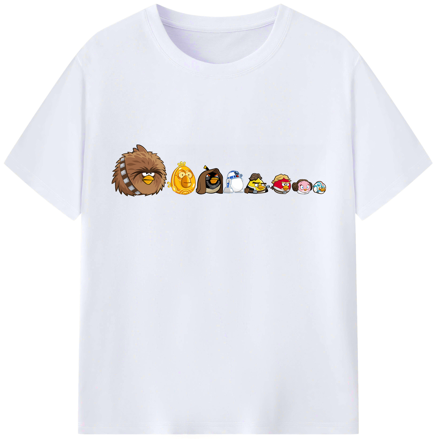 （画像用） Angry Birds アングリーバード レディースカジュアルプリントTシャツ（綿100％）
