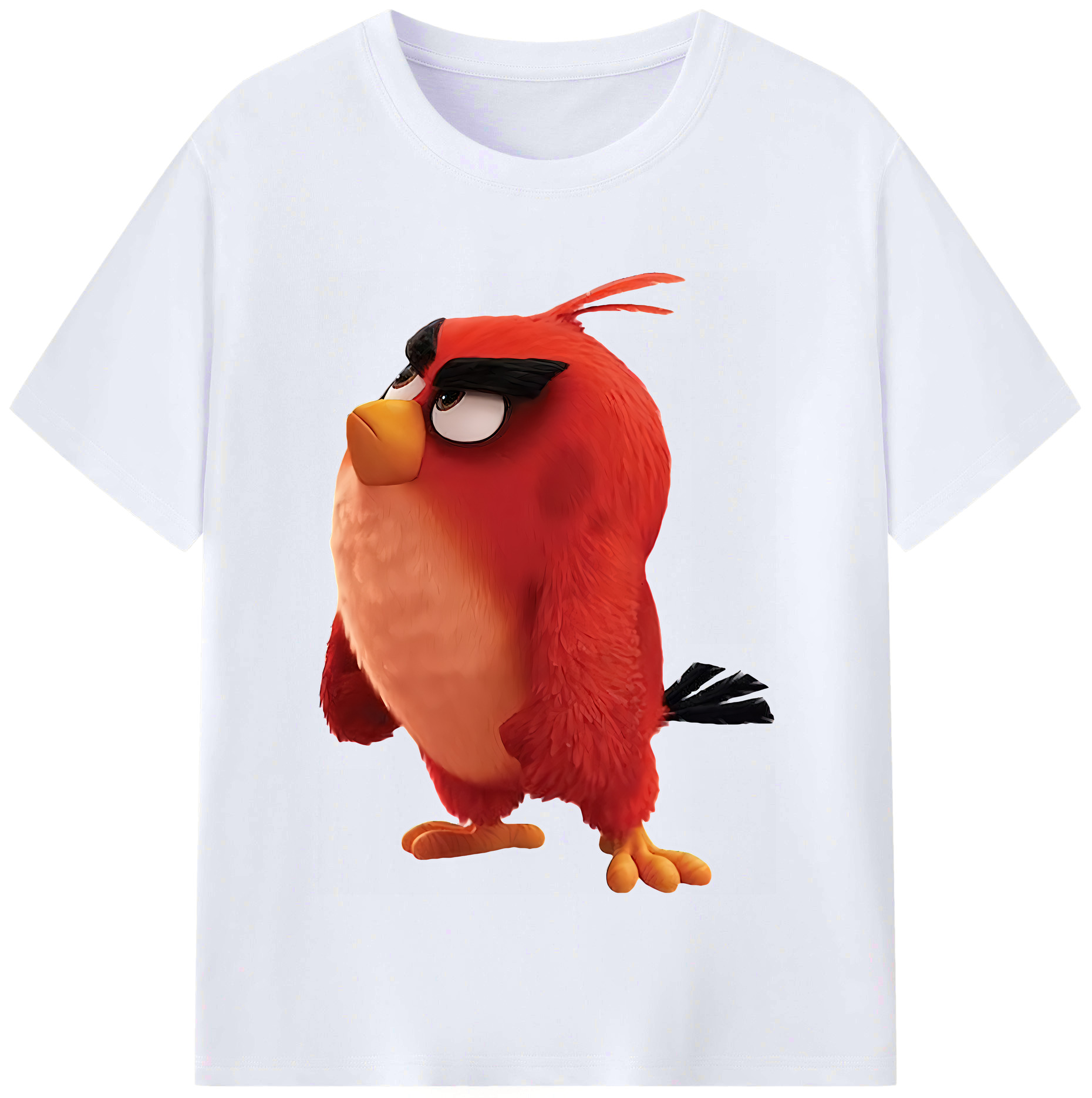 （画像用） Angry Birds アングリーバード レディースカジュアルプリントTシャツ（綿100％）