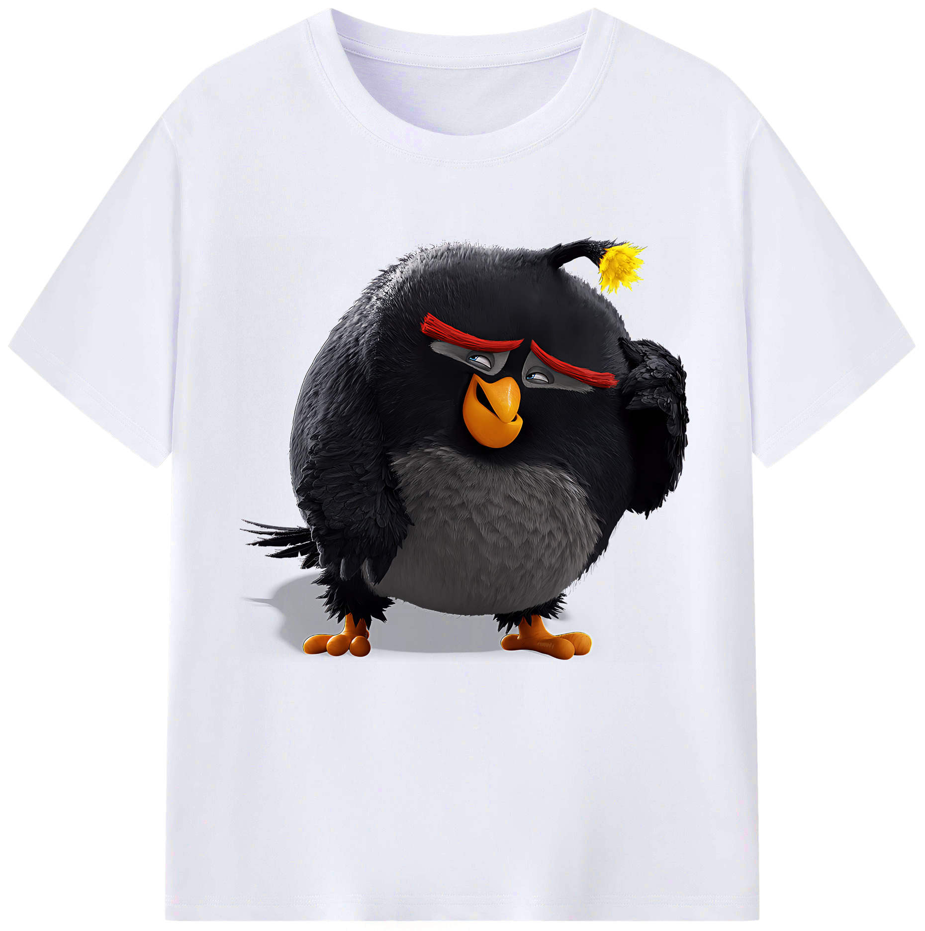 （画像用） Angry Birds アングリーバード レディースカジュアルプリントTシャツ（綿100％）