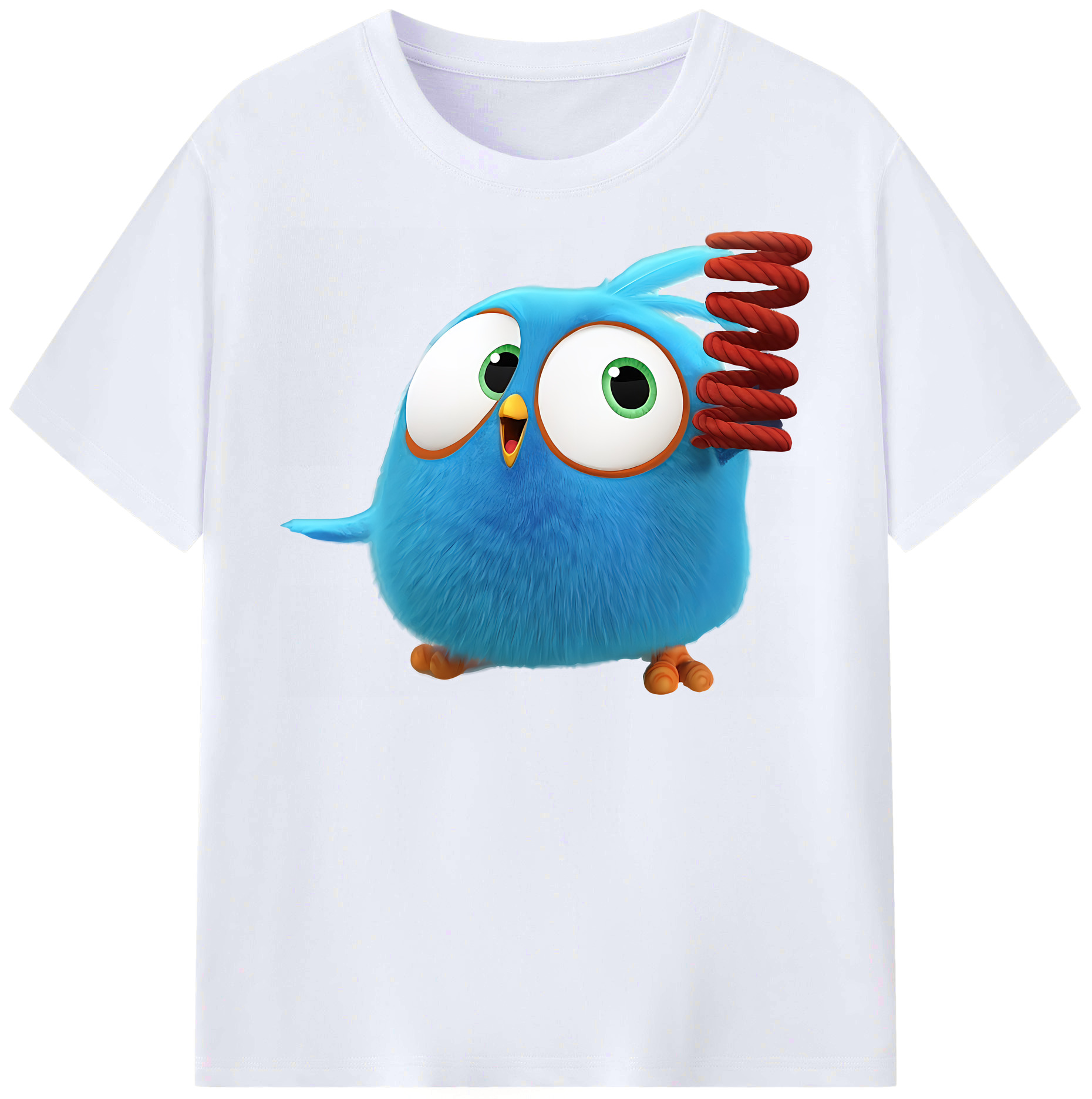 （画像用） Angry Birds アングリーバード レディースカジュアルプリントTシャツ（綿100％）