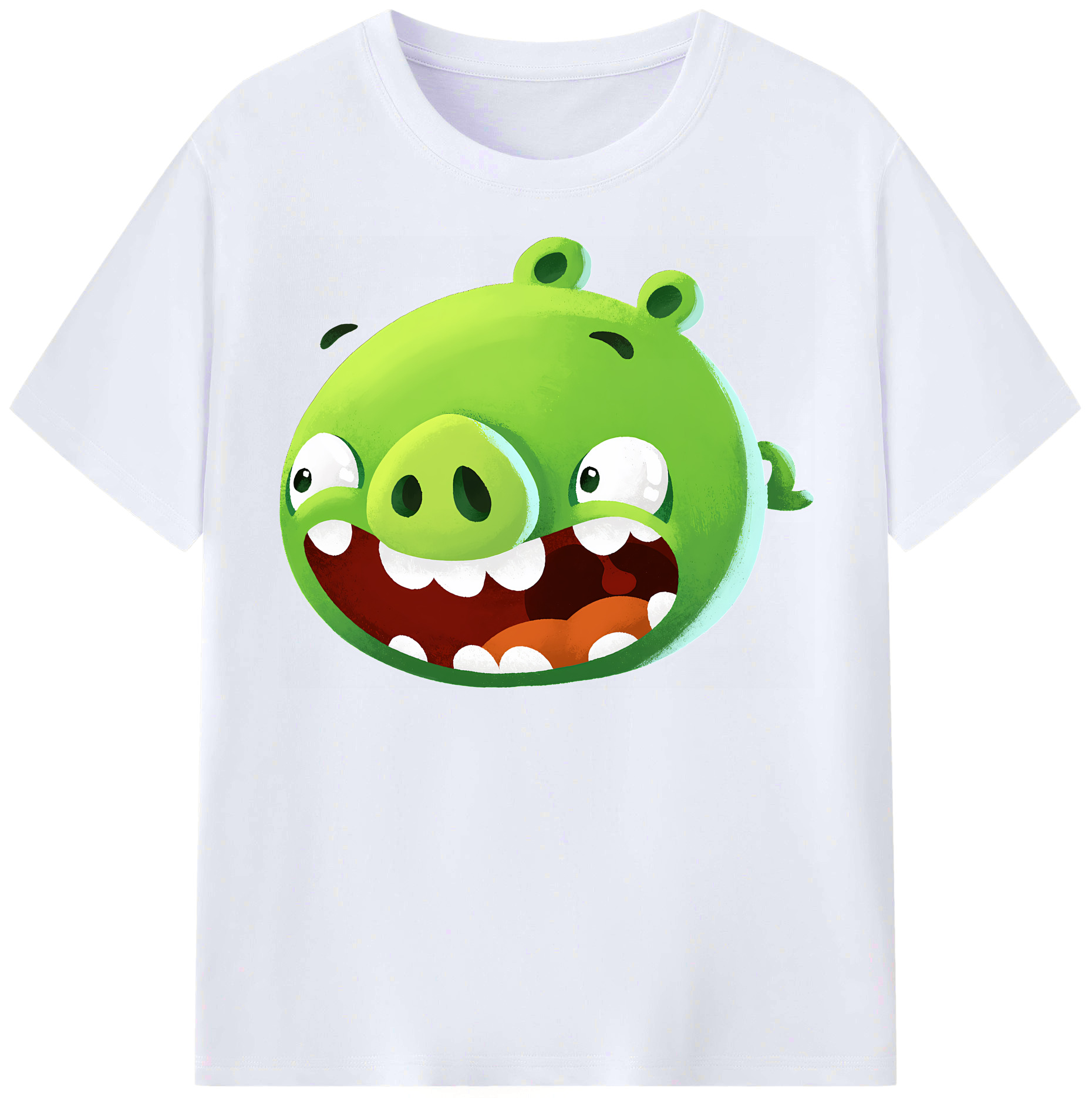 （画像用） Angry Birds アングリーバード レディースカジュアルプリントTシャツ（綿100％）